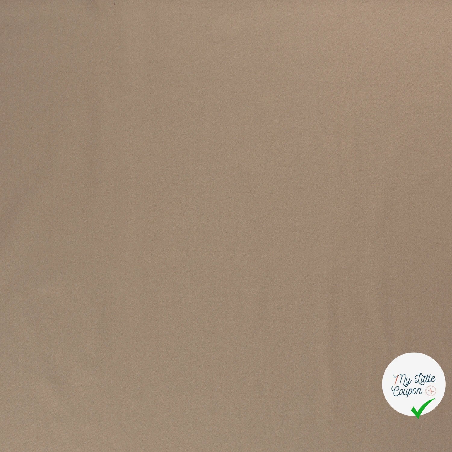 TWILL DE COTON STRETCH LAVÉ BEIGE - My Little Coupon