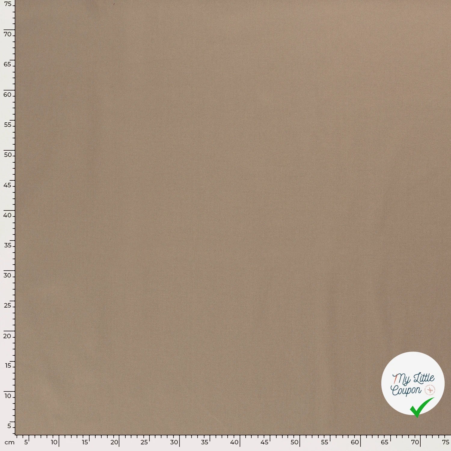 TWILL DE COTON STRETCH LAVÉ BEIGE - My Little Coupon