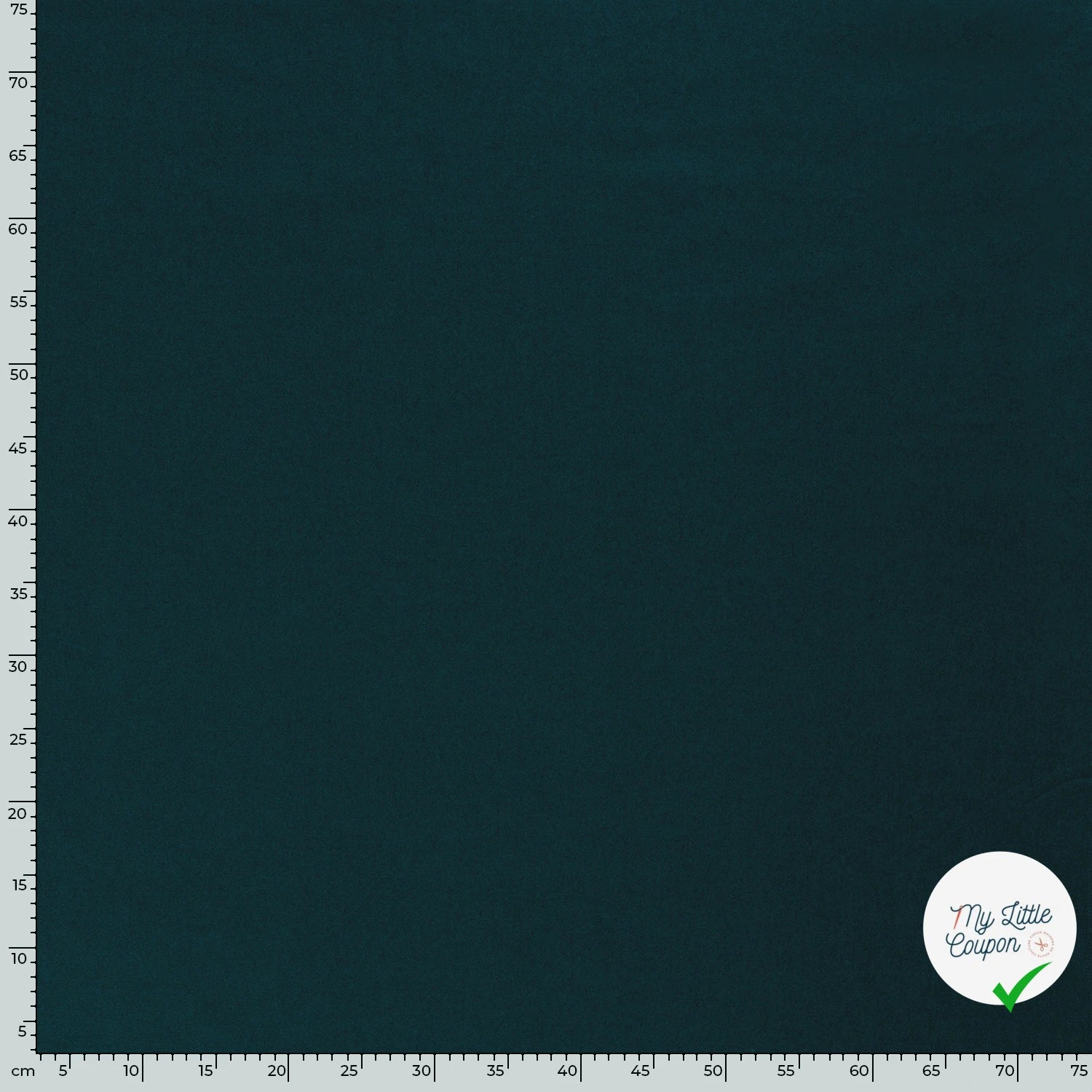 TWILL DE COTON STRETCH LAVÉ BLEU CANARD - My Little Coupon