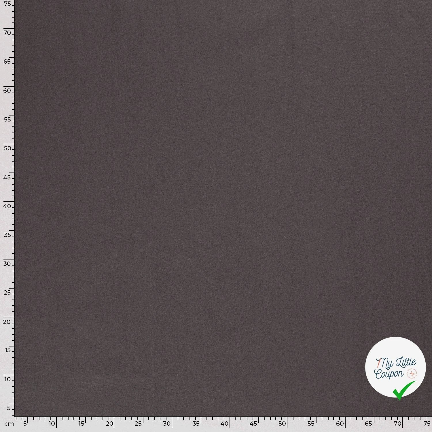TWILL DE COTON STRETCH LAVÉ GRIS FONCÉ - My Little Coupon