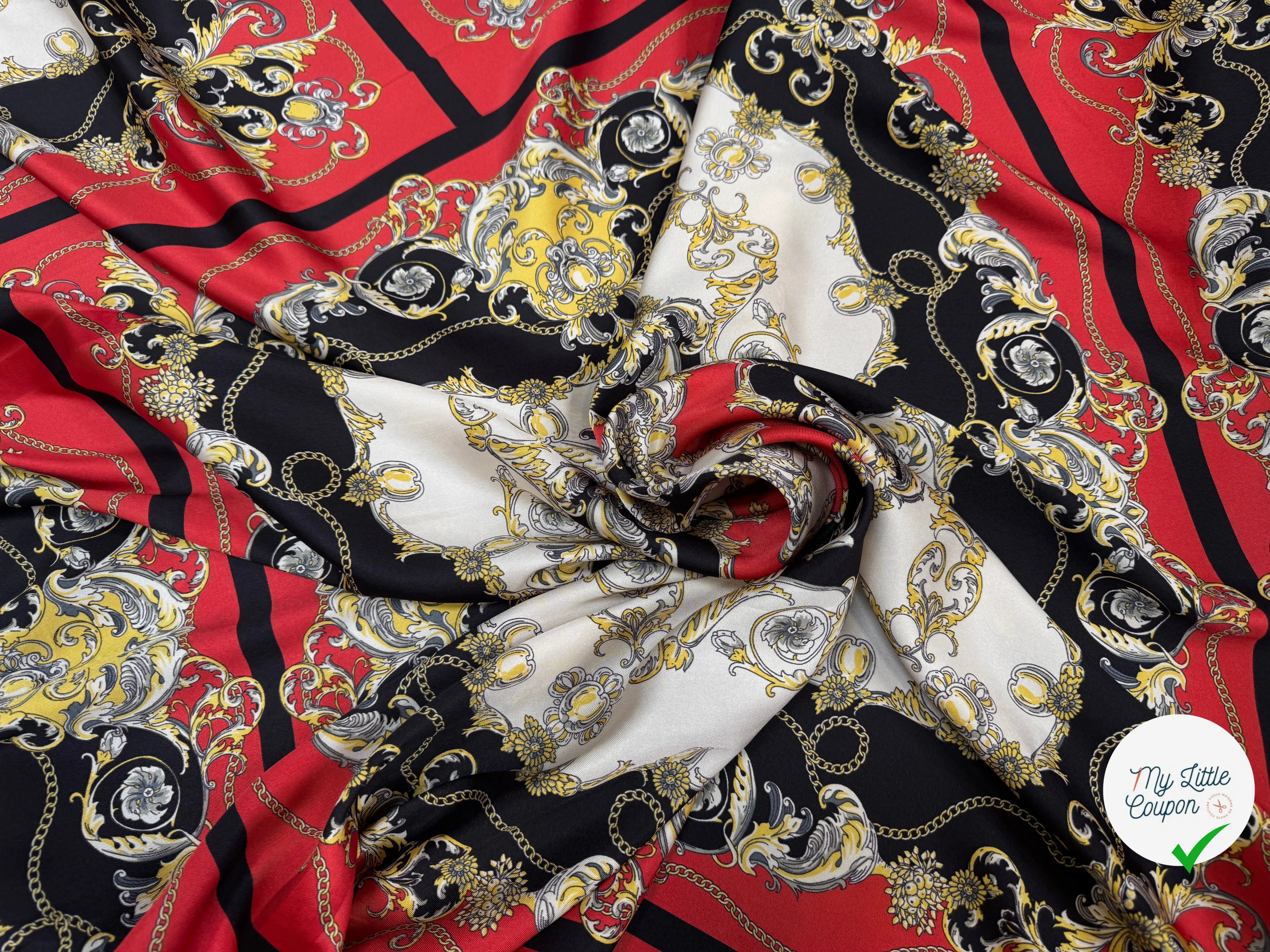 TWILL POLYESTER STYLE BAROQUE - My Little Coupon