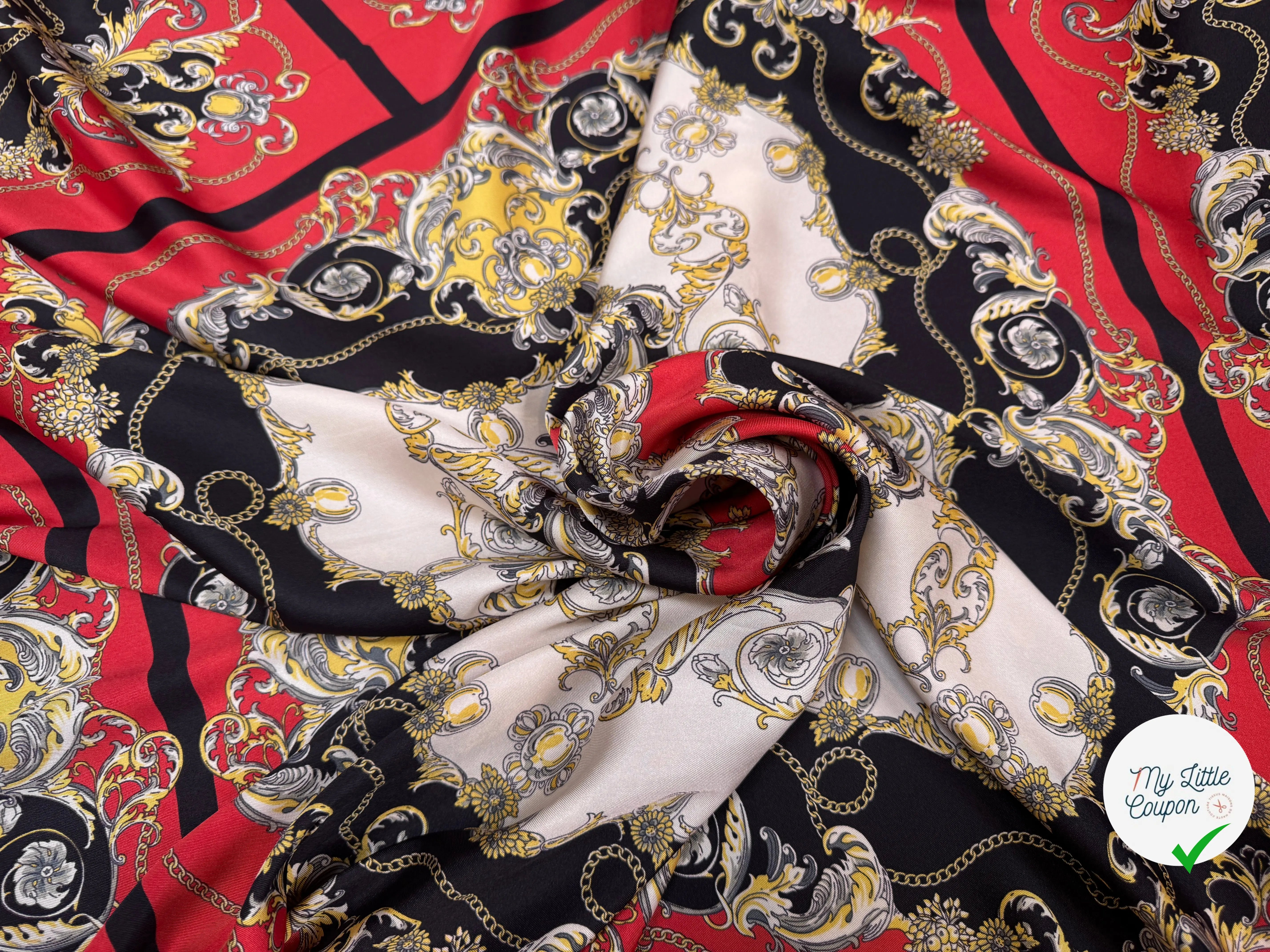 TWILL POLYESTER STYLE BAROQUE - My Little Coupon