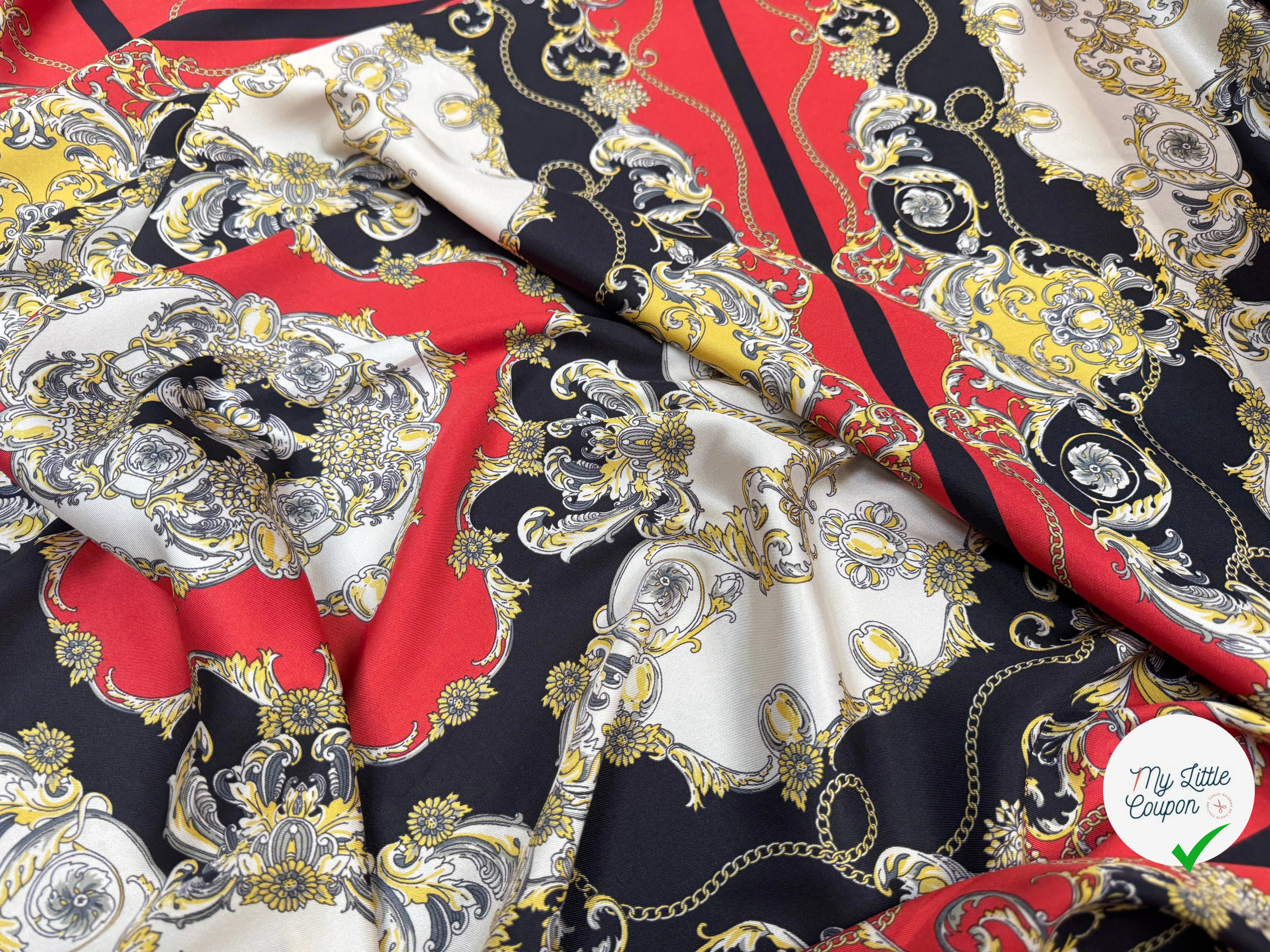 TWILL POLYESTER STYLE BAROQUE - My Little Coupon