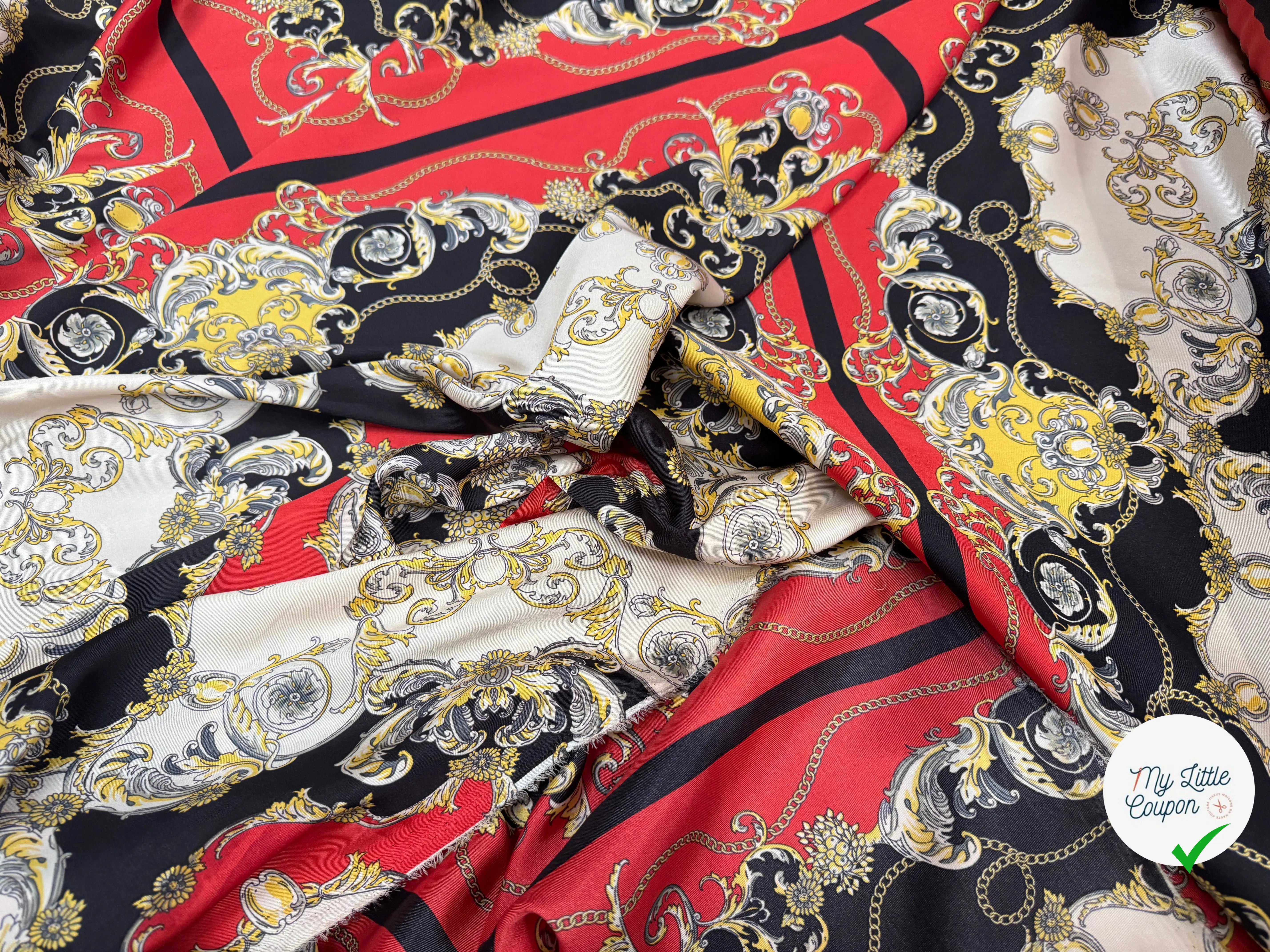 TWILL POLYESTER STYLE BAROQUE - My Little Coupon
