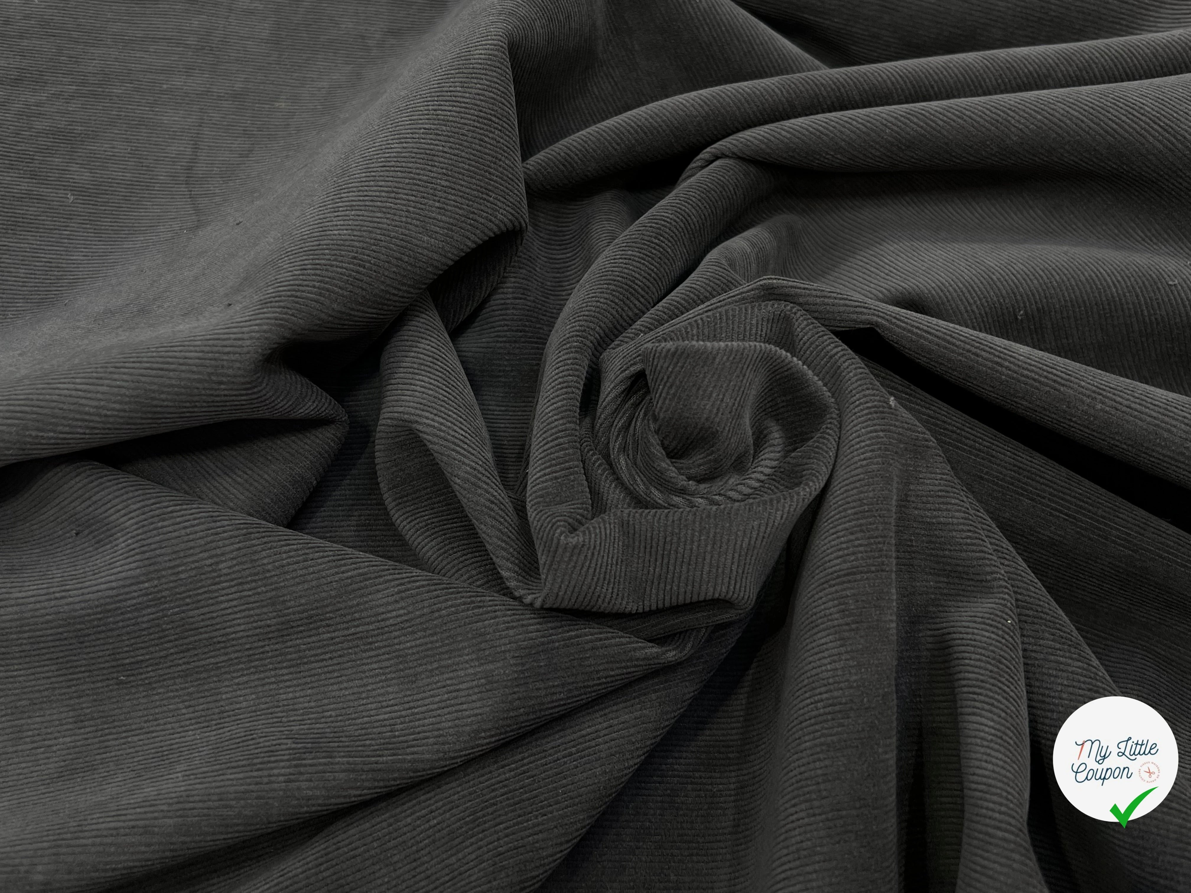VELOURS 1000 RAIES MARRON GRIS - My Little Coupon