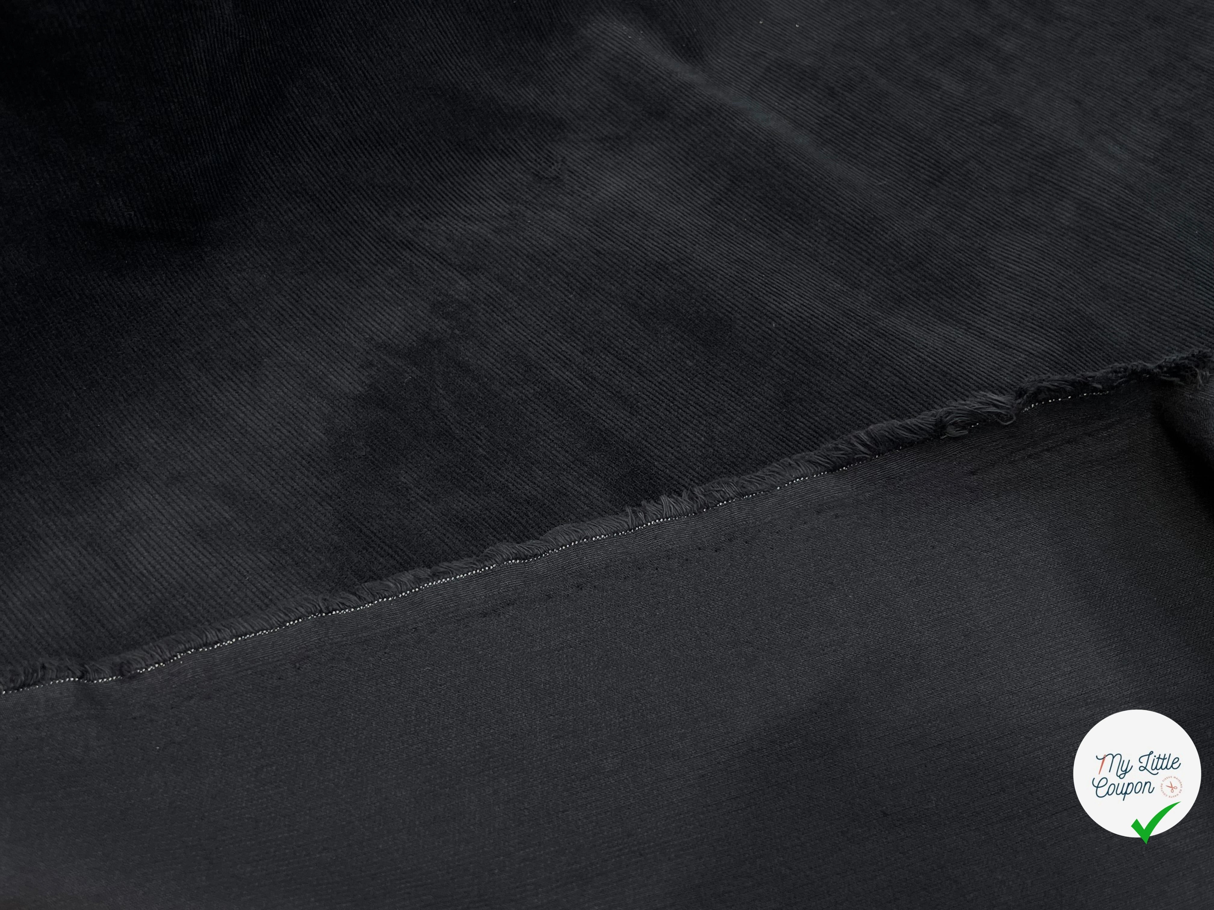 VELOURS 1000 RAIES NOIR - My Little Coupon