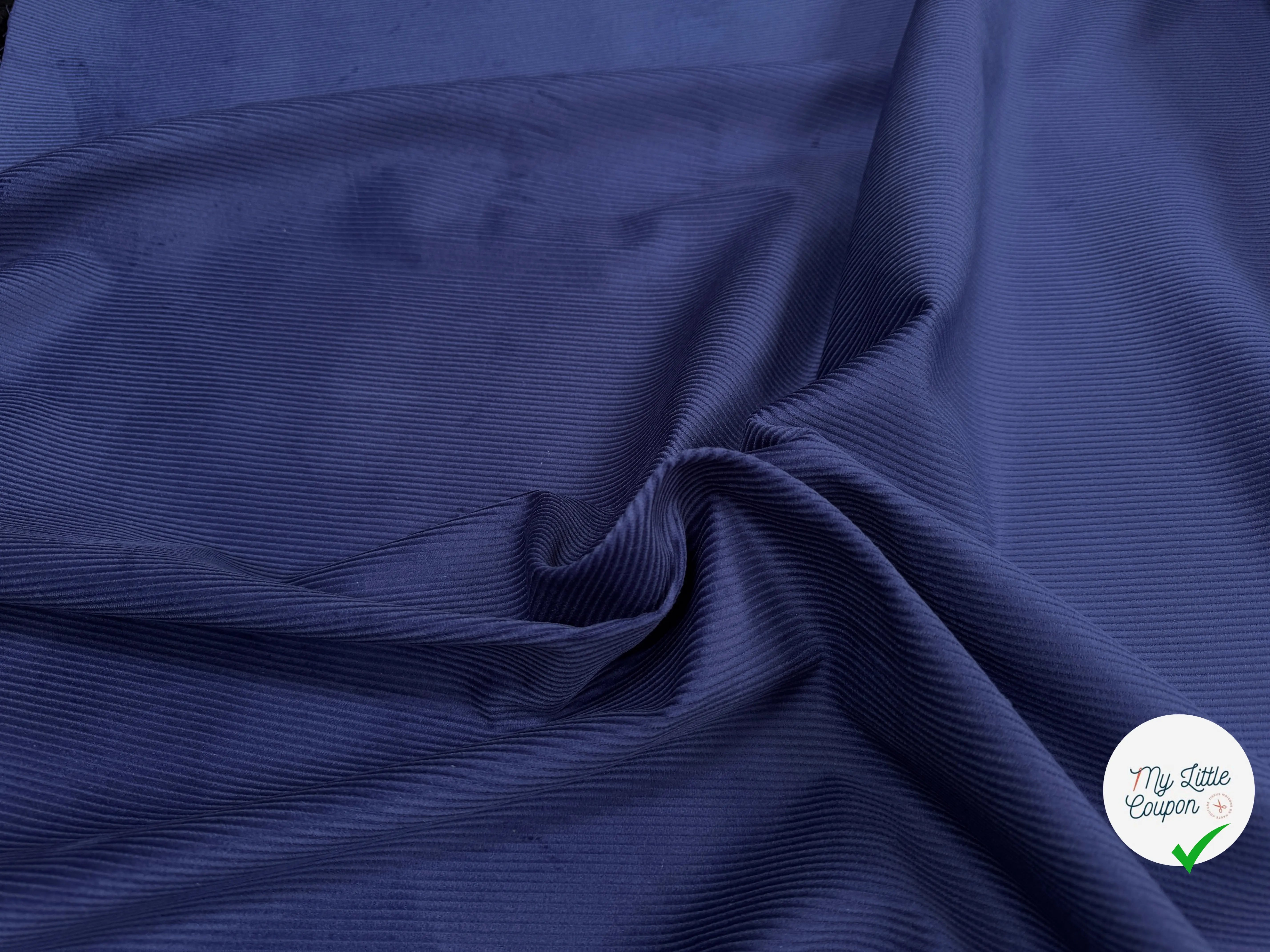 VELOURS 500 RAIES UNI BLEU FONCÉ 150 - My Little Coupon