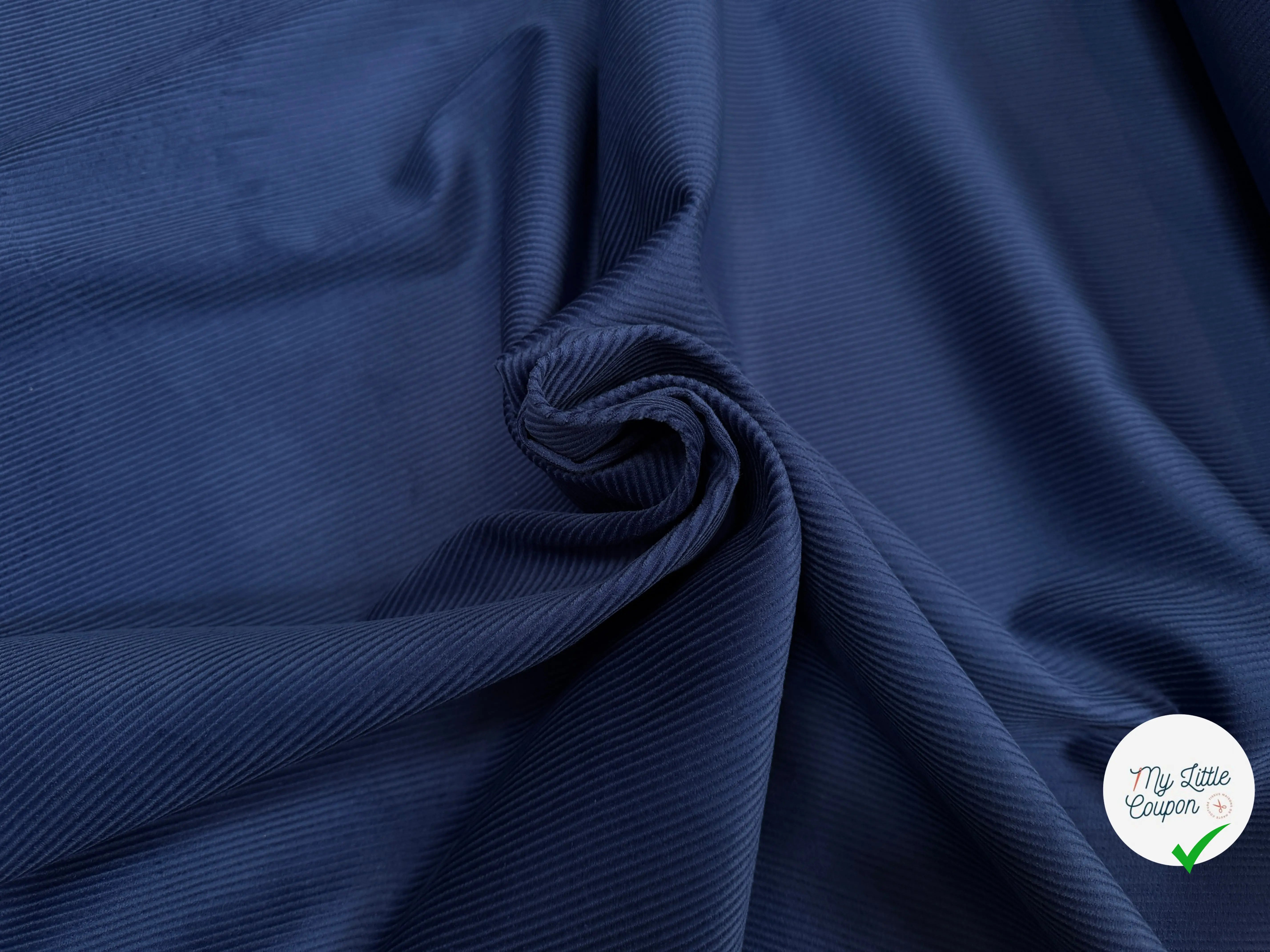 VELOURS 500 RAIES UNI BLEU FONCÉ 150 - My Little Coupon