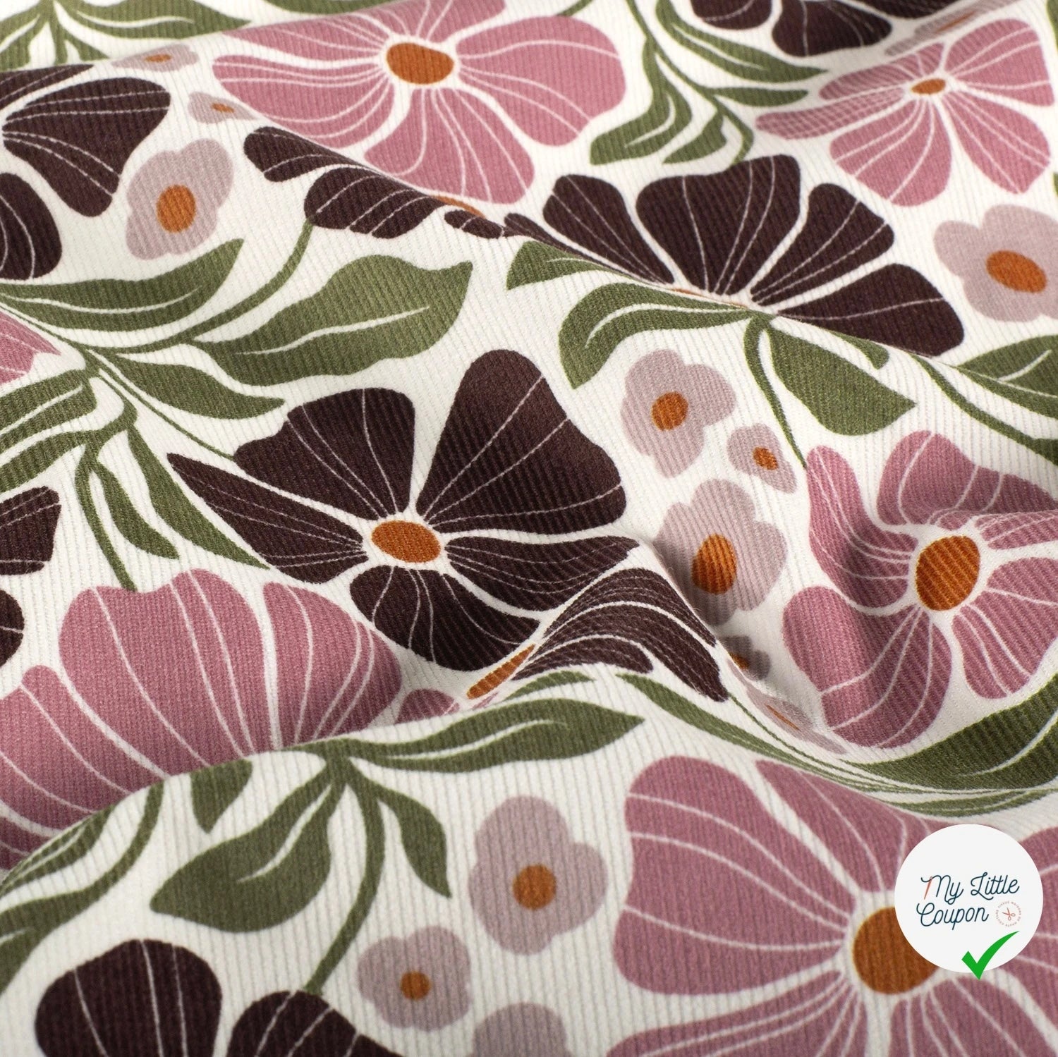 VELOURS BABY CORDUROY 21W FLOWERS 3 - My Little Coupon