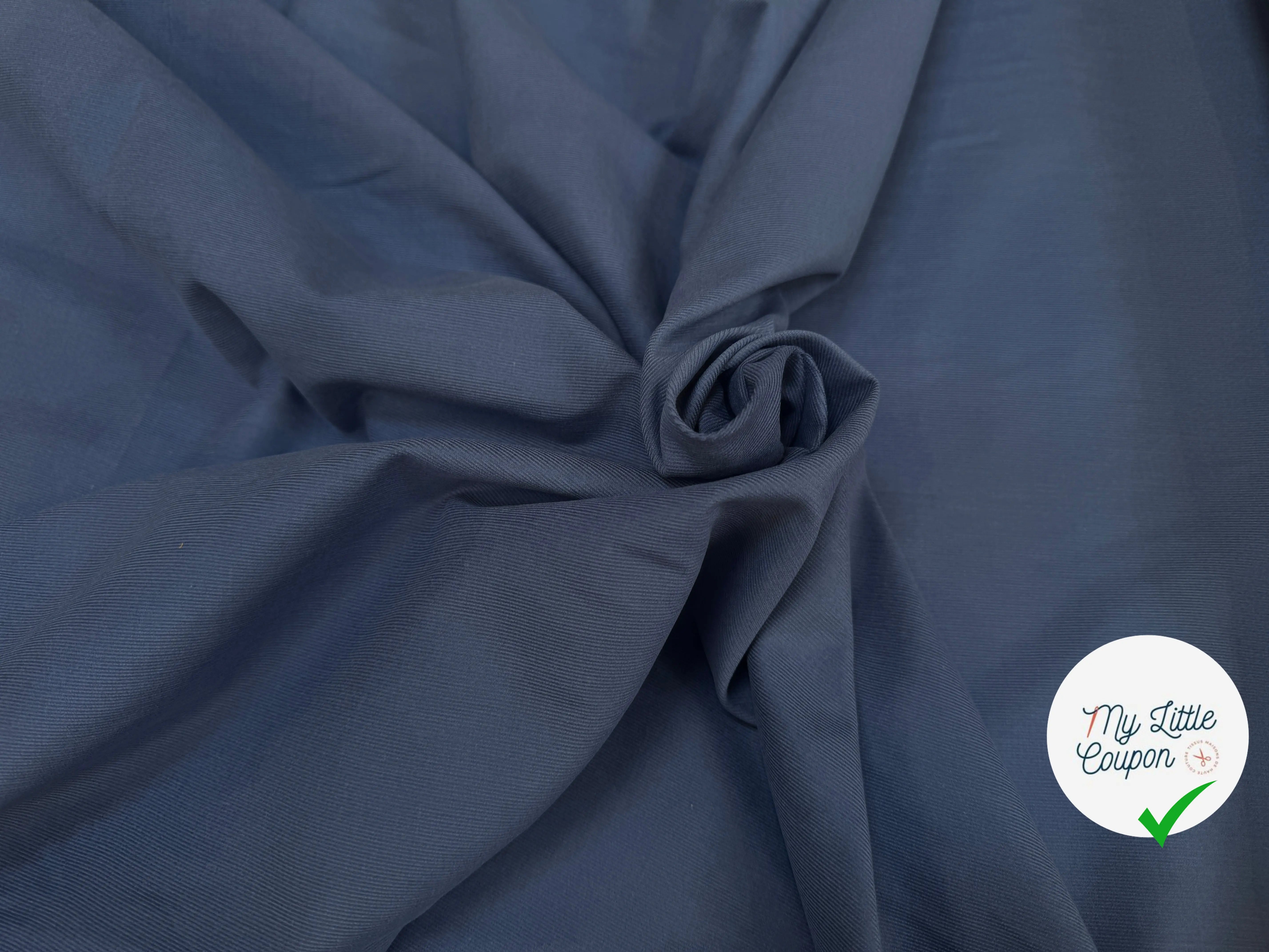 VELOURS CHEMISE 1500 RAIES PURE COTON ALBINI - My Little Coupon