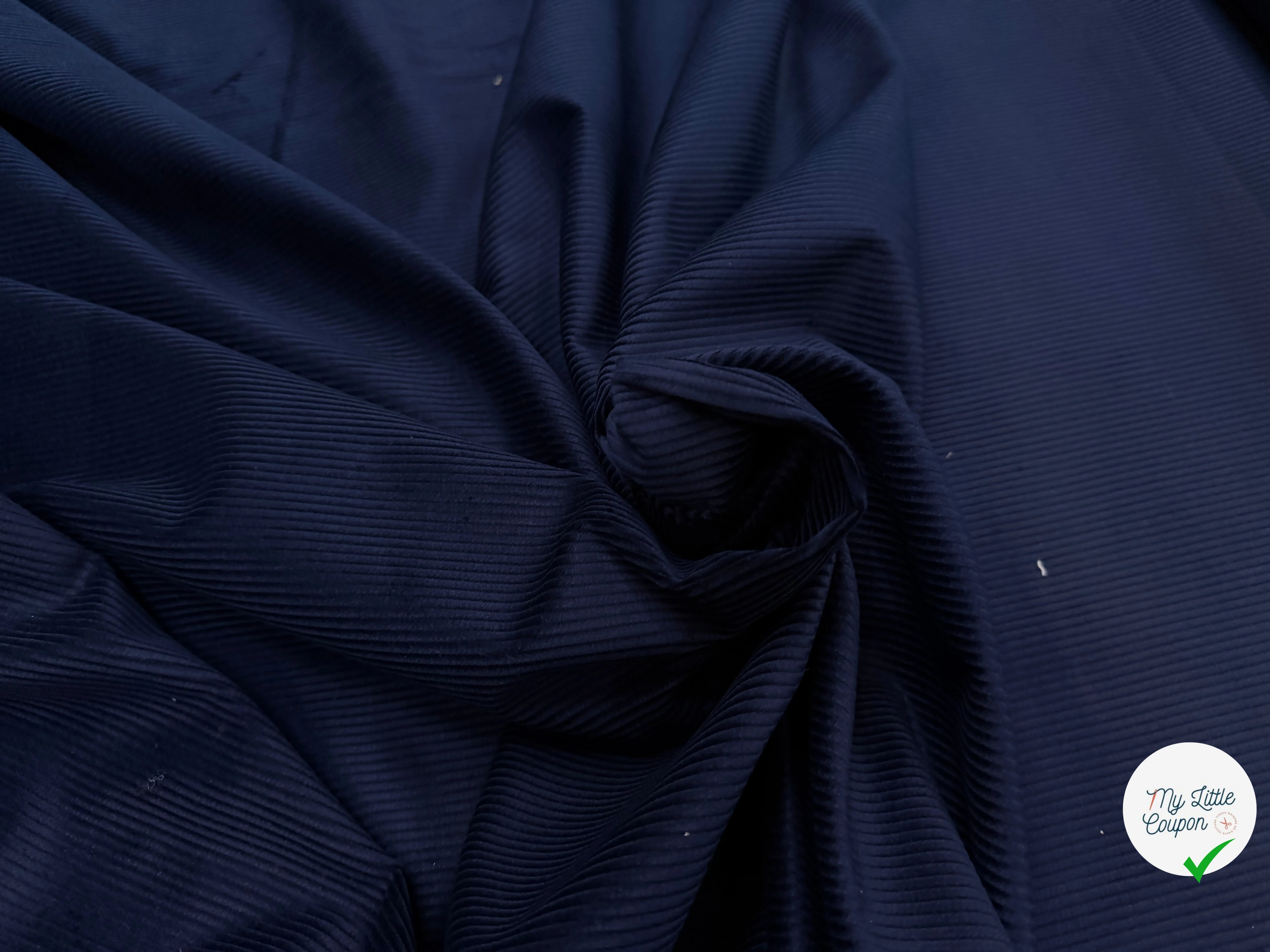 VELOURS CLASSIC 500 RAIES BLEU NUIT - My Little Coupon