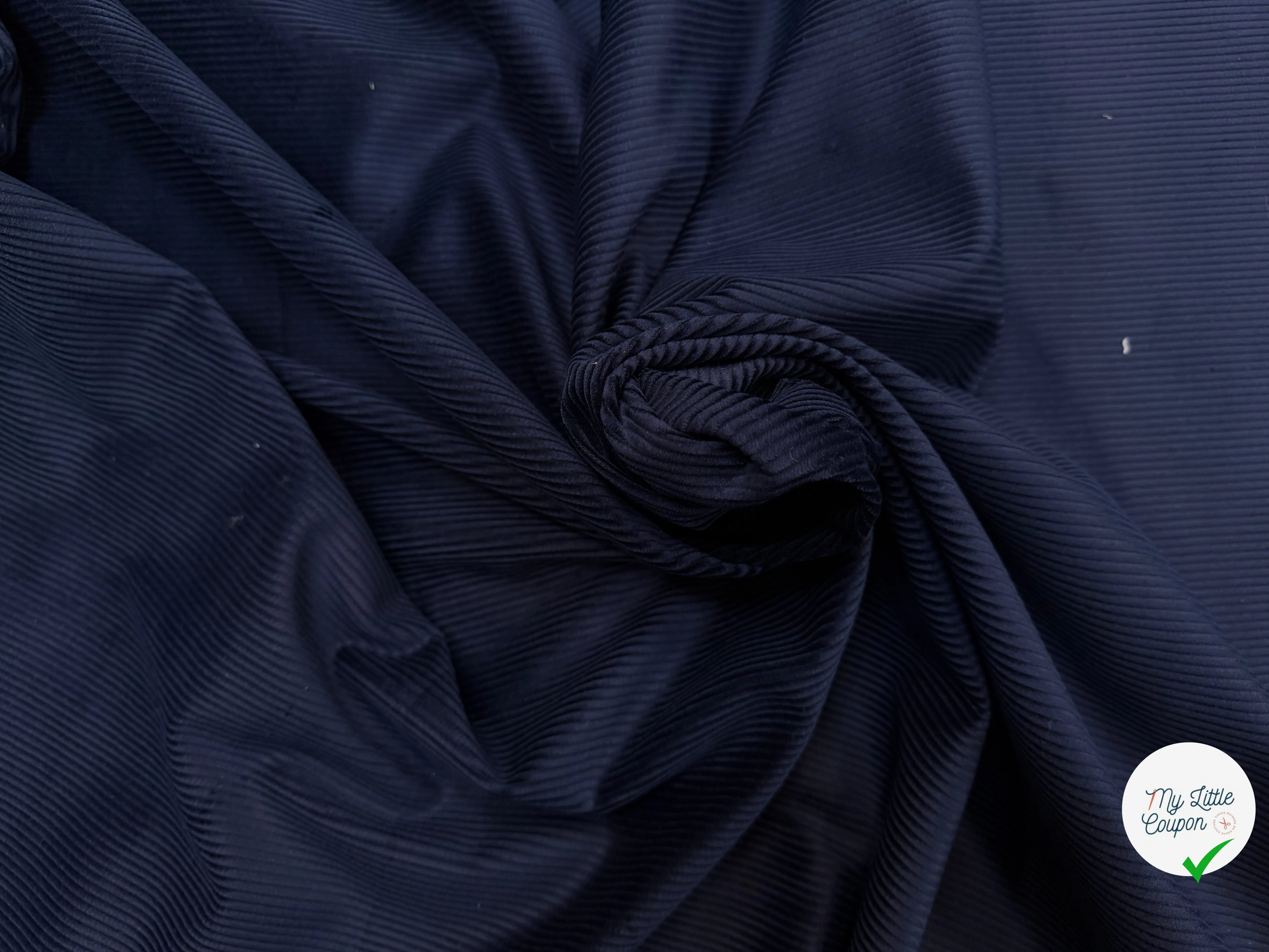 VELOURS CLASSIC 500 RAIES BLEU NUIT - My Little Coupon