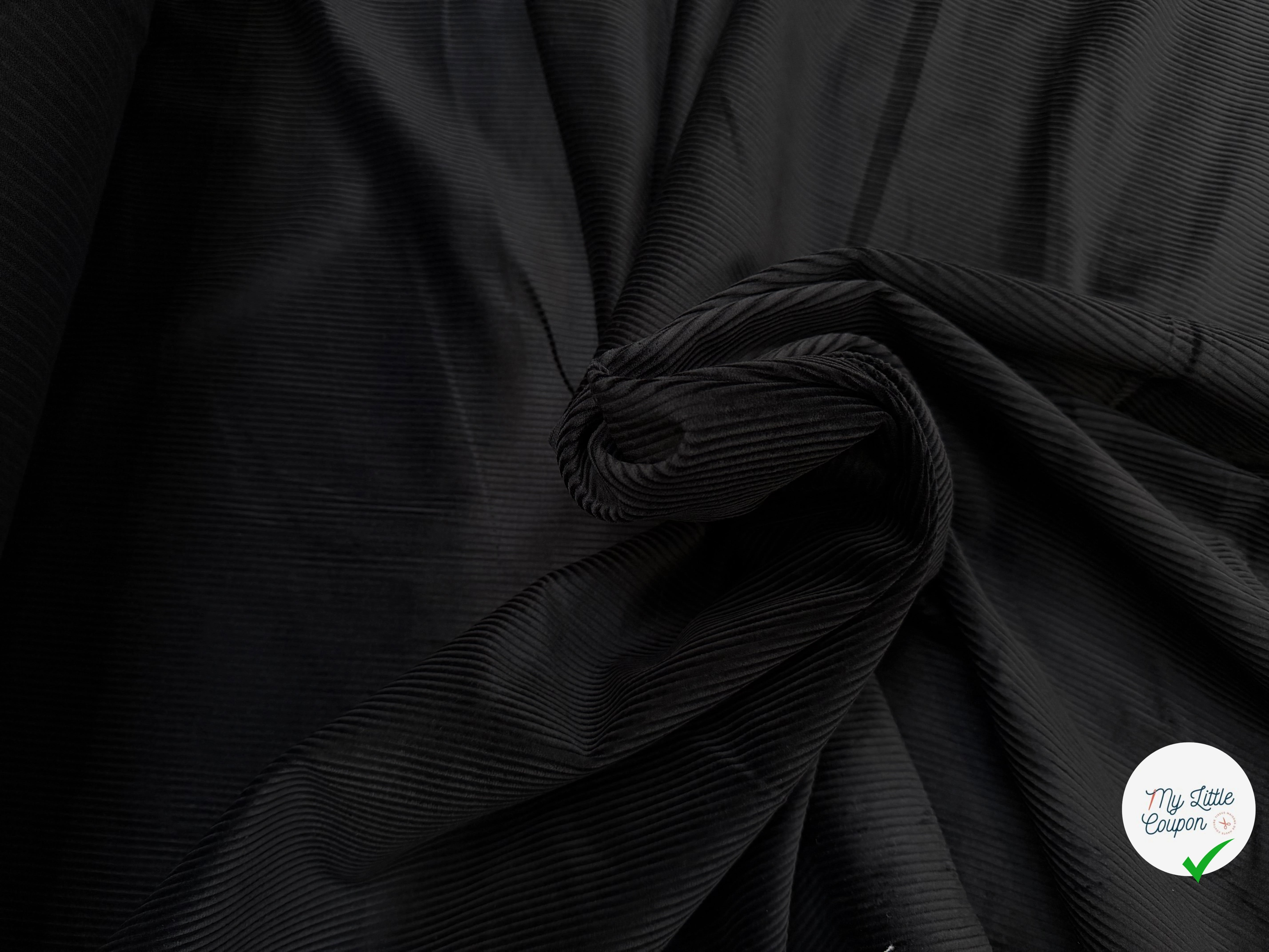 VELOURS CLASSIC 500 RAIES NOIR - My Little Coupon