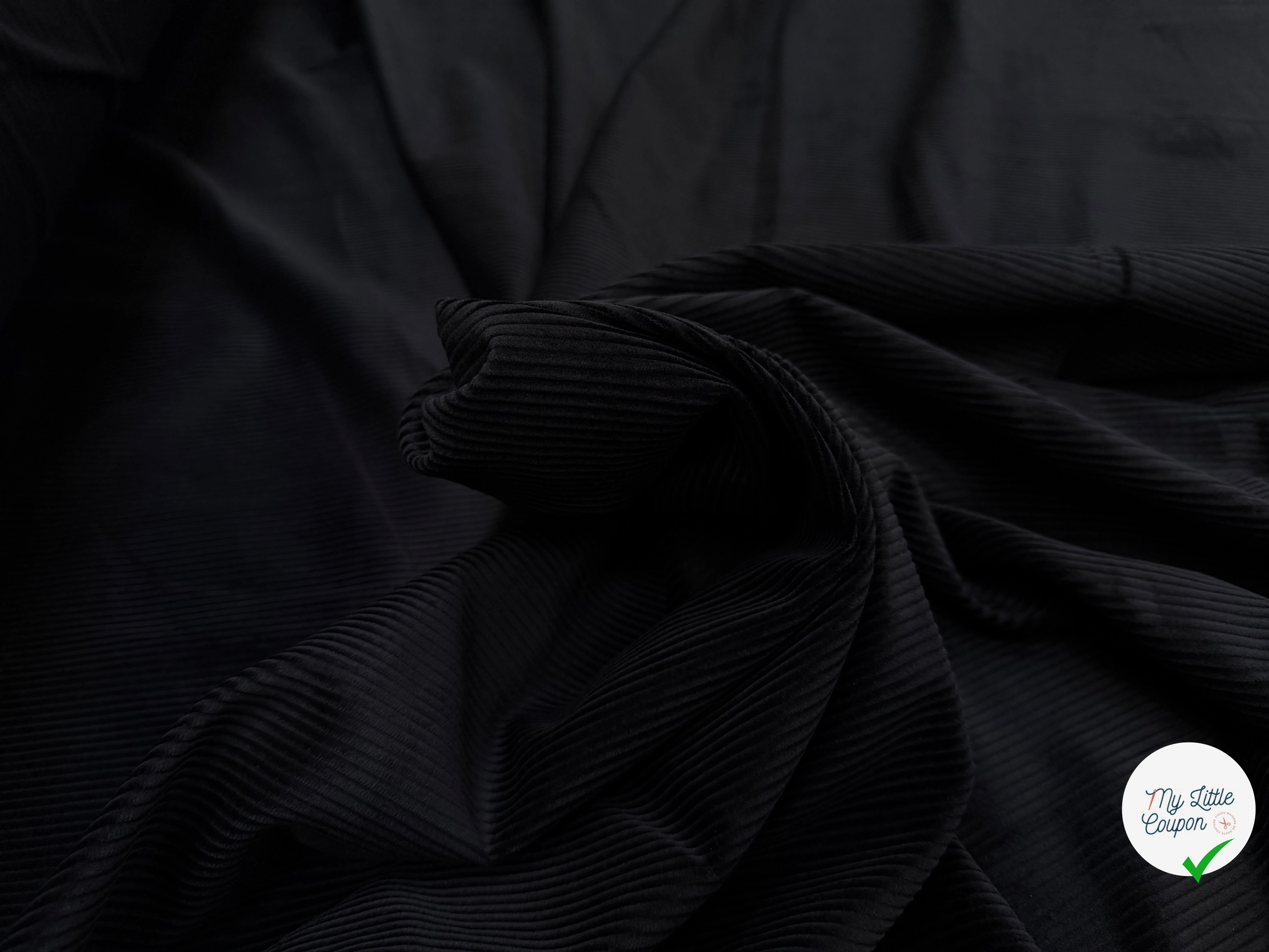 VELOURS CLASSIC 500 RAIES NOIR - My Little Coupon