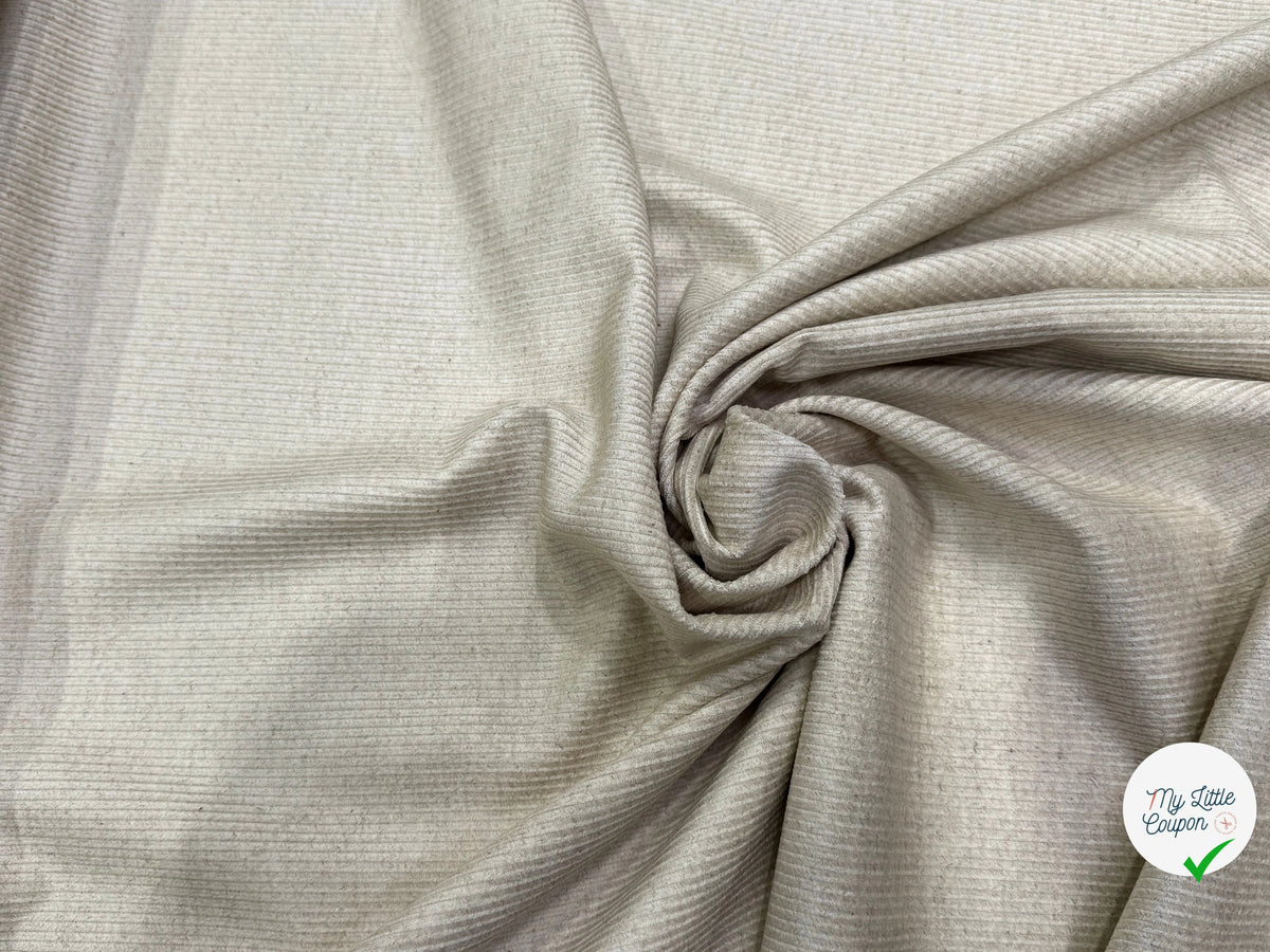 VELOURS COTON ET LIN 300 RAIES NATUREL 74% COTON 26% LIN - My Little Coupon