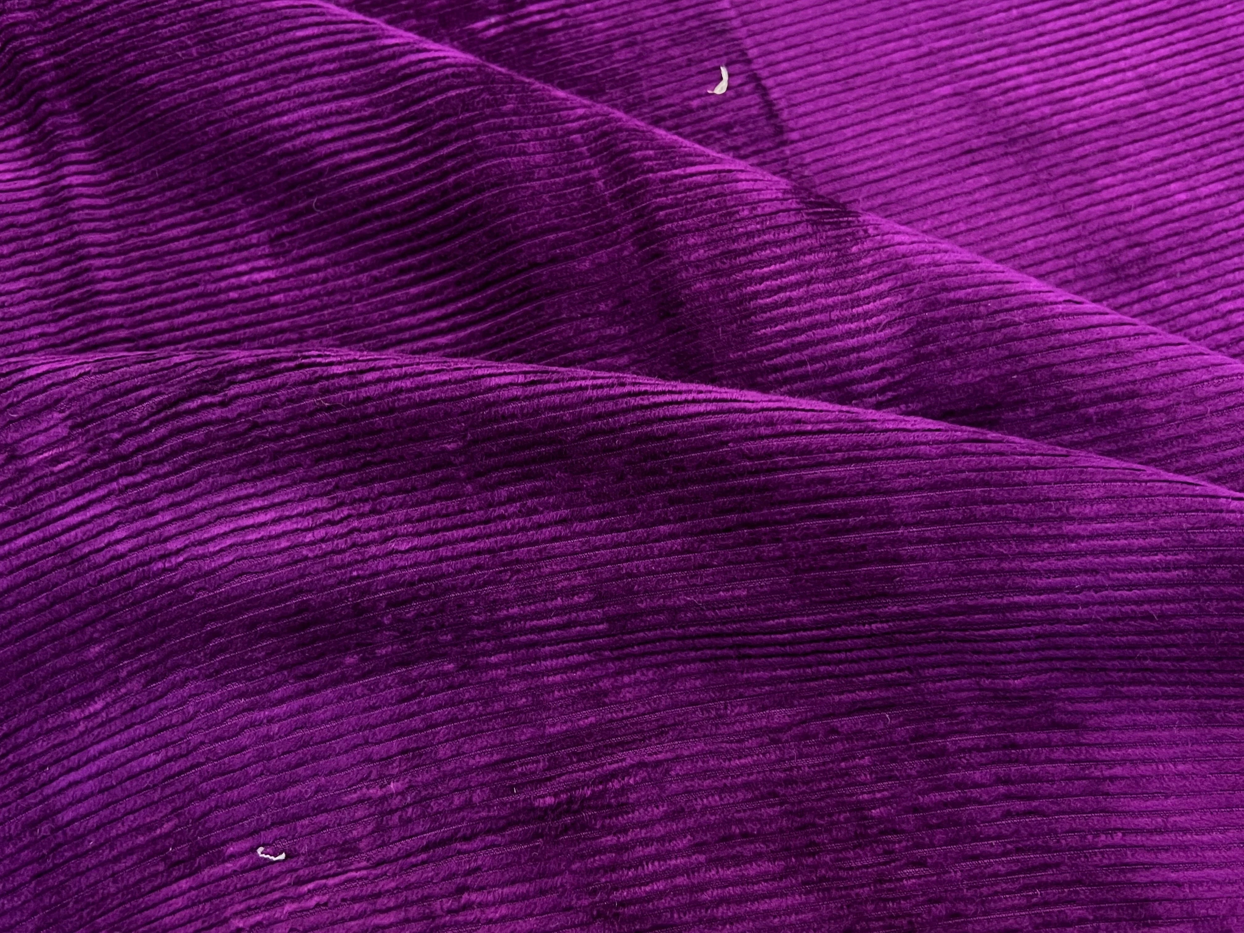 VELOURS DE COTON 500 RAIES VIOLET 140CM - My Little Coupon