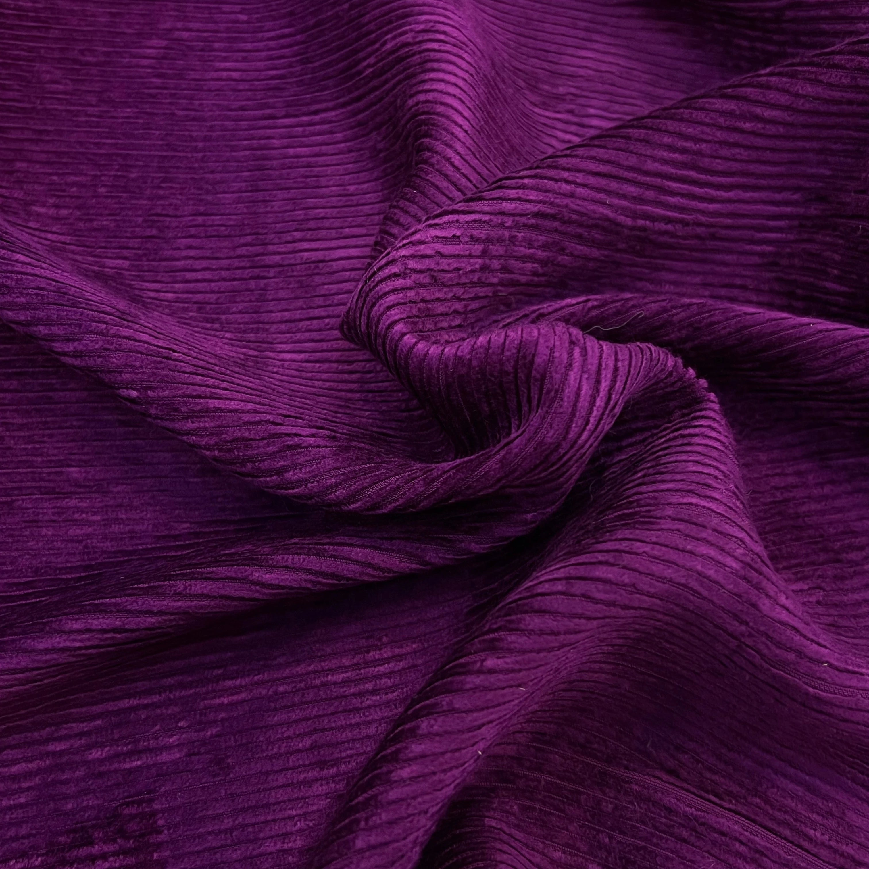 VELOURS DE COTON 500 RAIES VIOLET 140CM - My Little Coupon