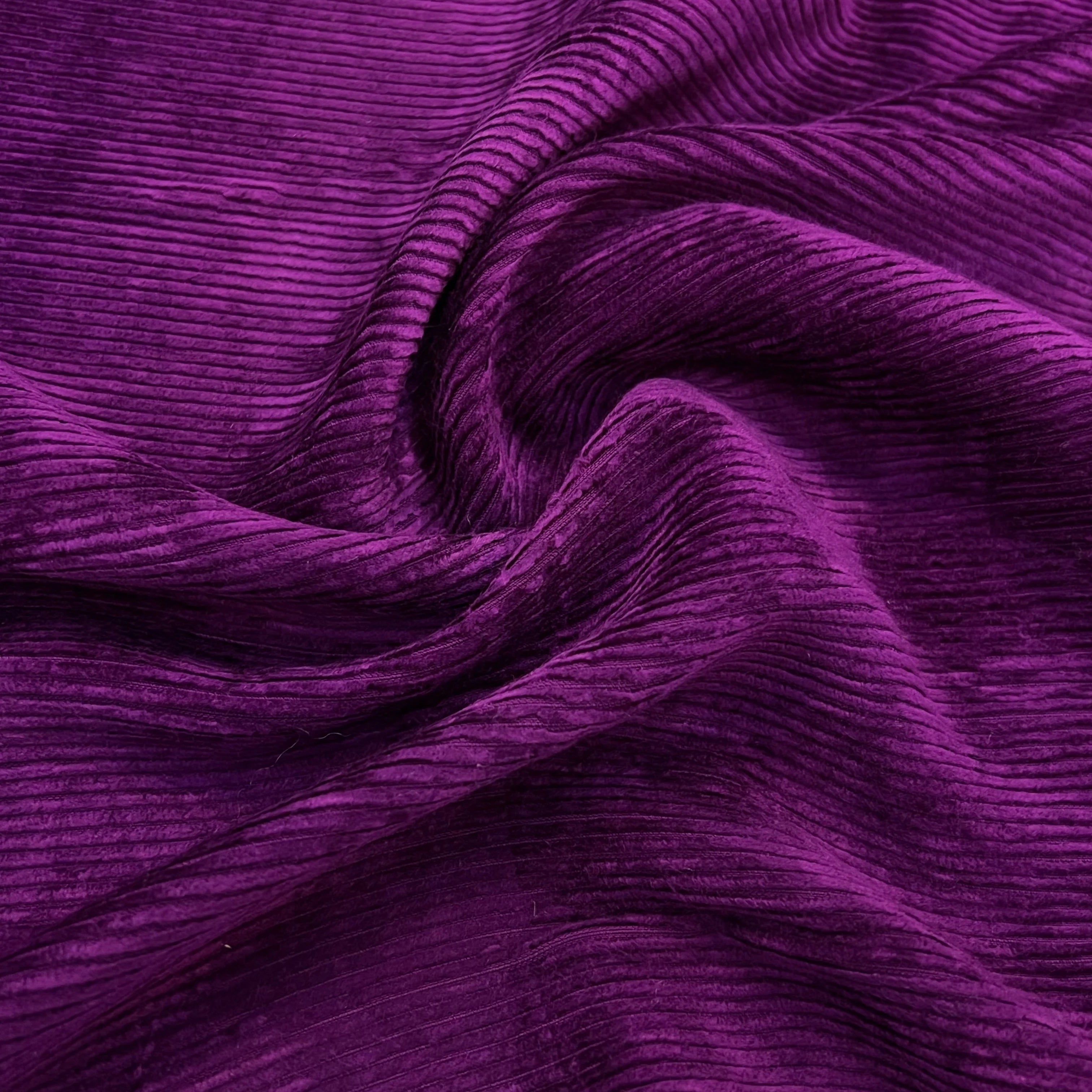 VELOURS DE COTON 500 RAIES VIOLET 140CM - My Little Coupon