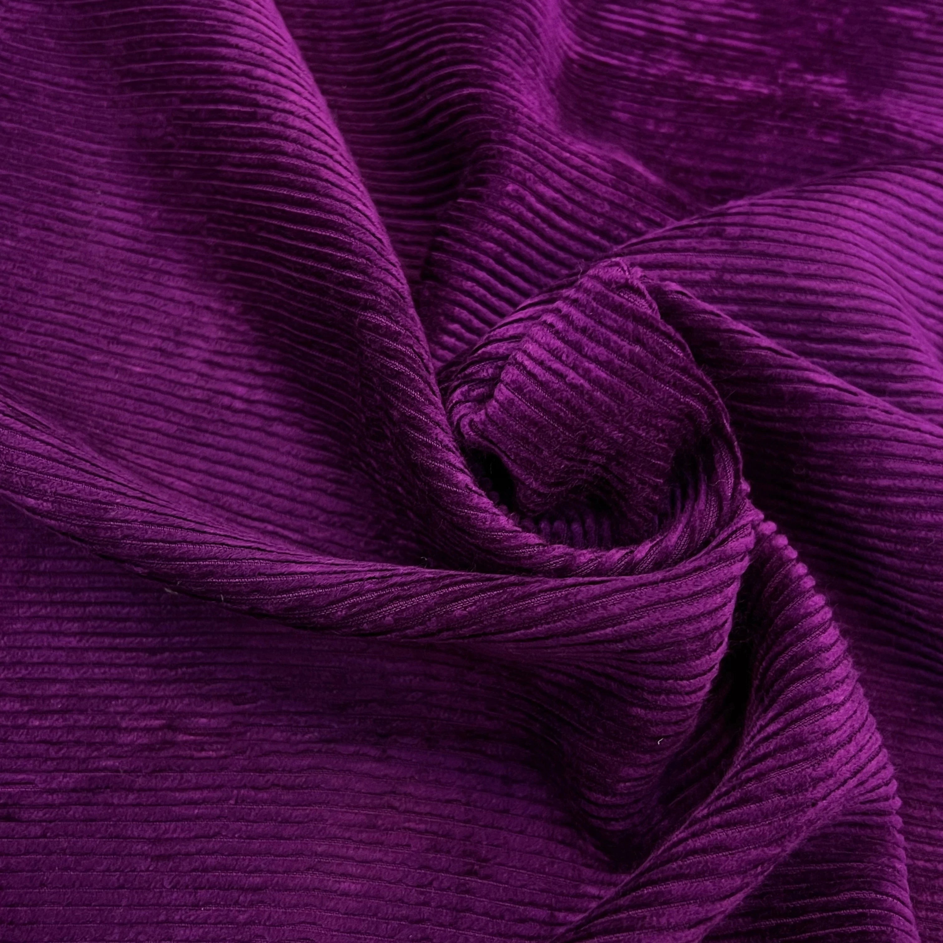 VELOURS DE COTON 500 RAIES VIOLET 140CM - My Little Coupon