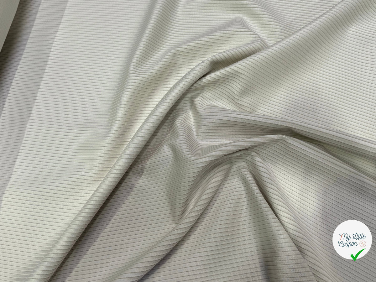 VELOURS DE COTON CORDELET BEIGE CLAIR 100% COTON - My Little Coupon
