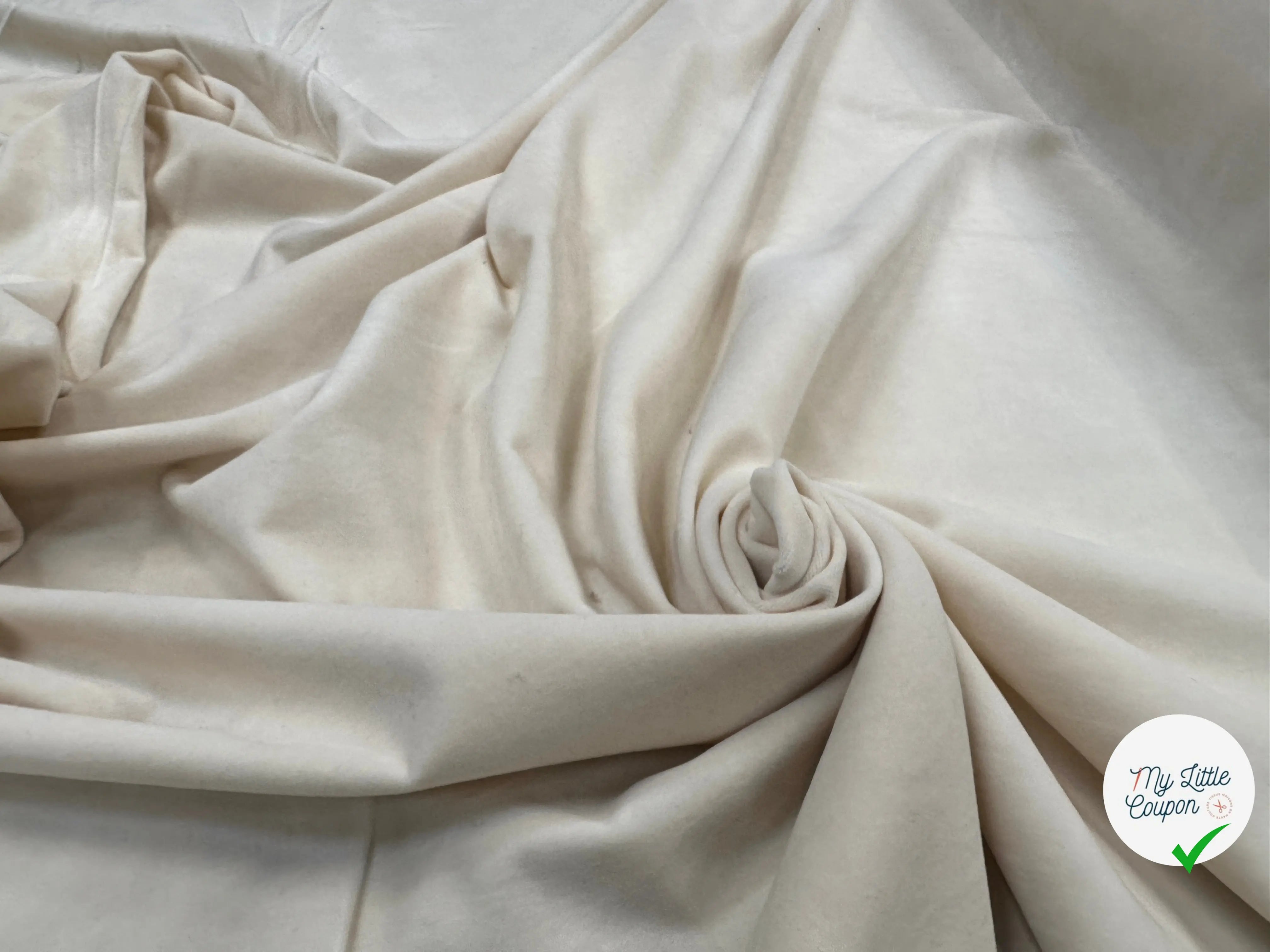 VELOURS DE COTON ÉCRU - My Little Coupon
