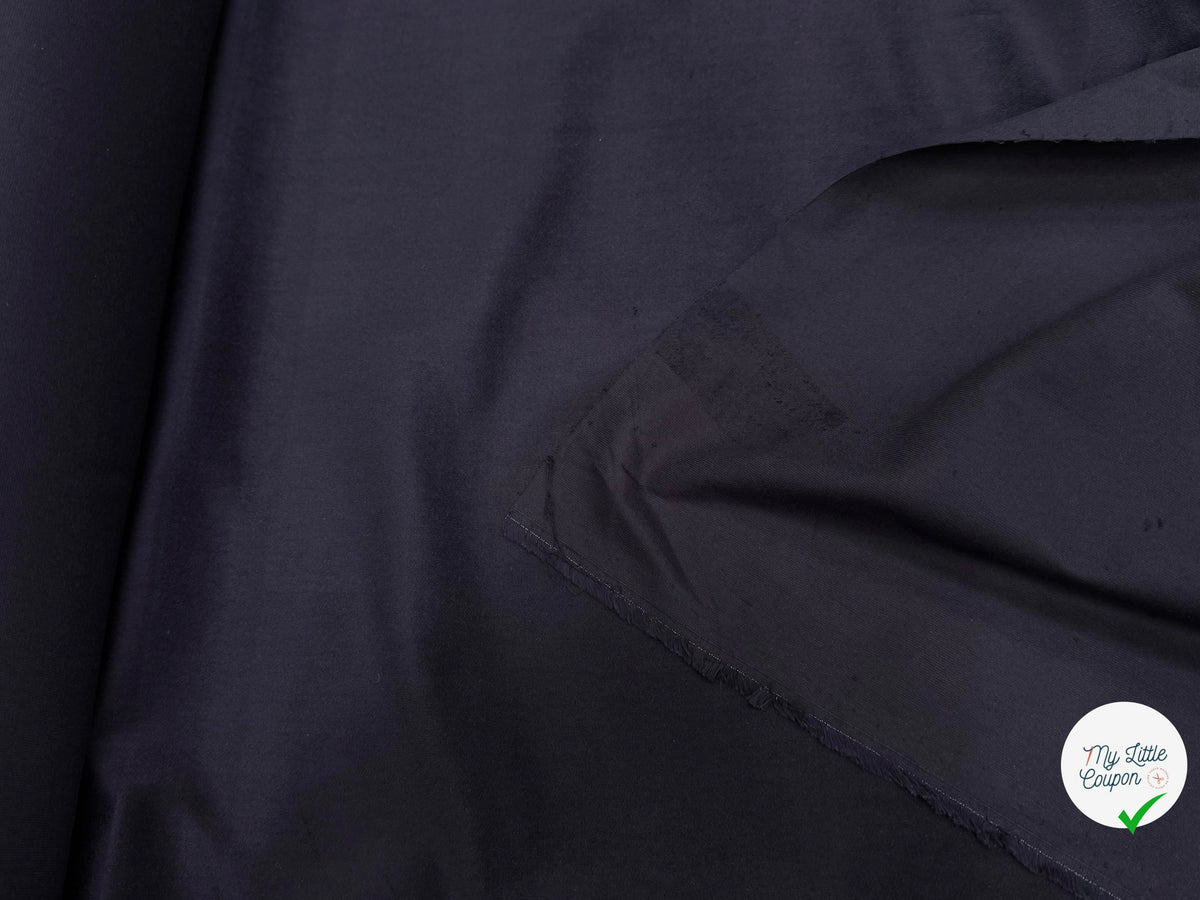 VELOURS DE COTON FAUX-UNI STRETCH VIOLET FONCÉ 98% COTON - My Little Coupon