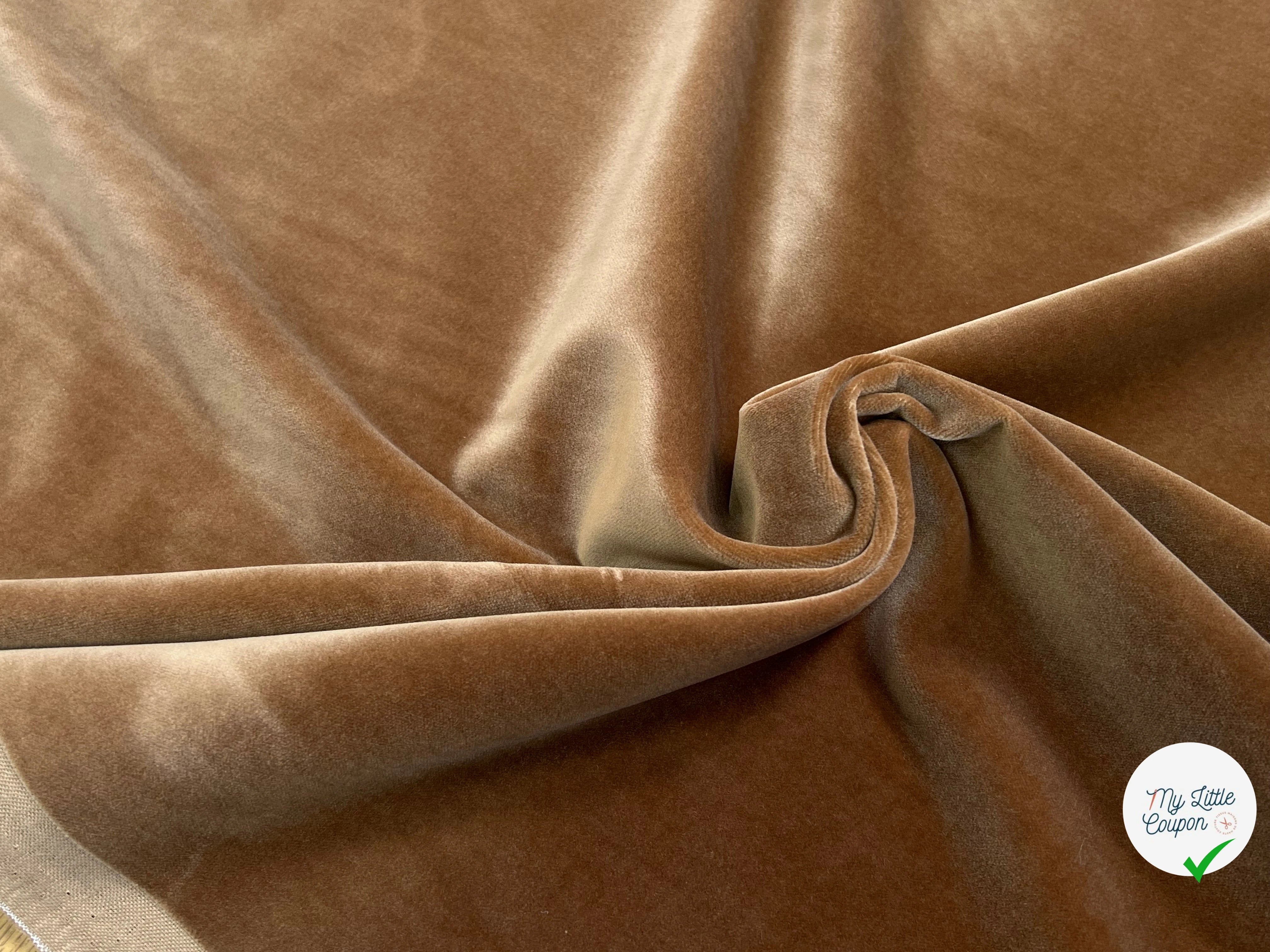 VELOURS DE COTON LISSE BEIGE 100% COTON - My Little Coupon