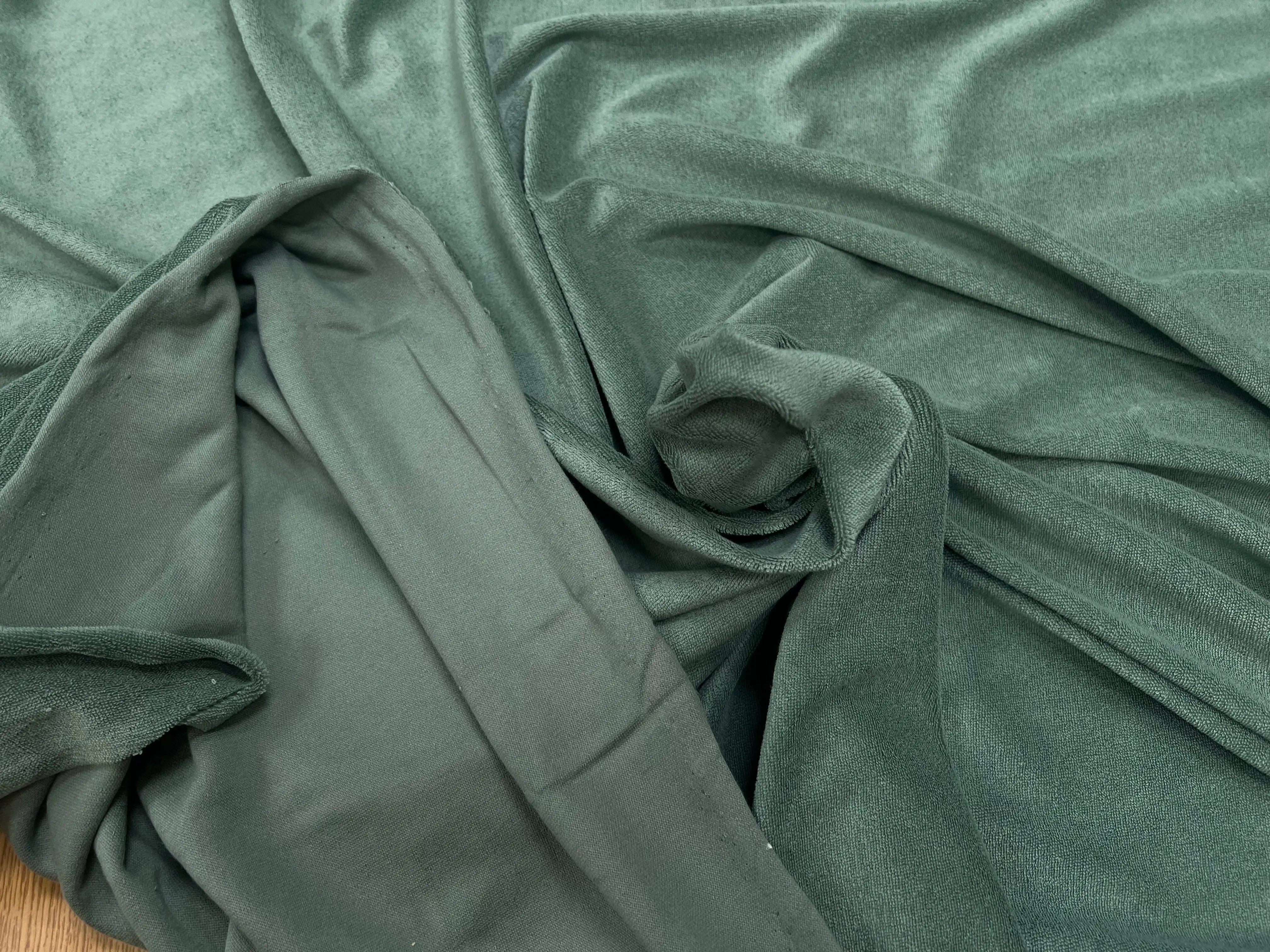 VELOURS EPONGE VERTE AMANDE 80% COTON MADE IN FRANCE - My Little Coupon