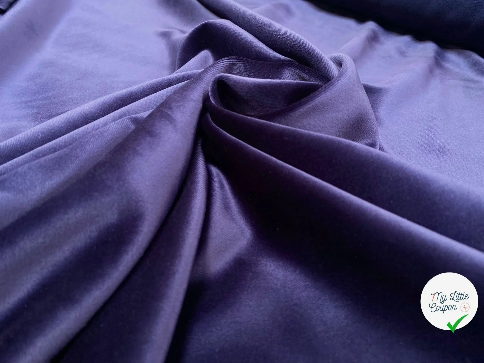 VELOURS LISSE BLEU - My Little Coupon