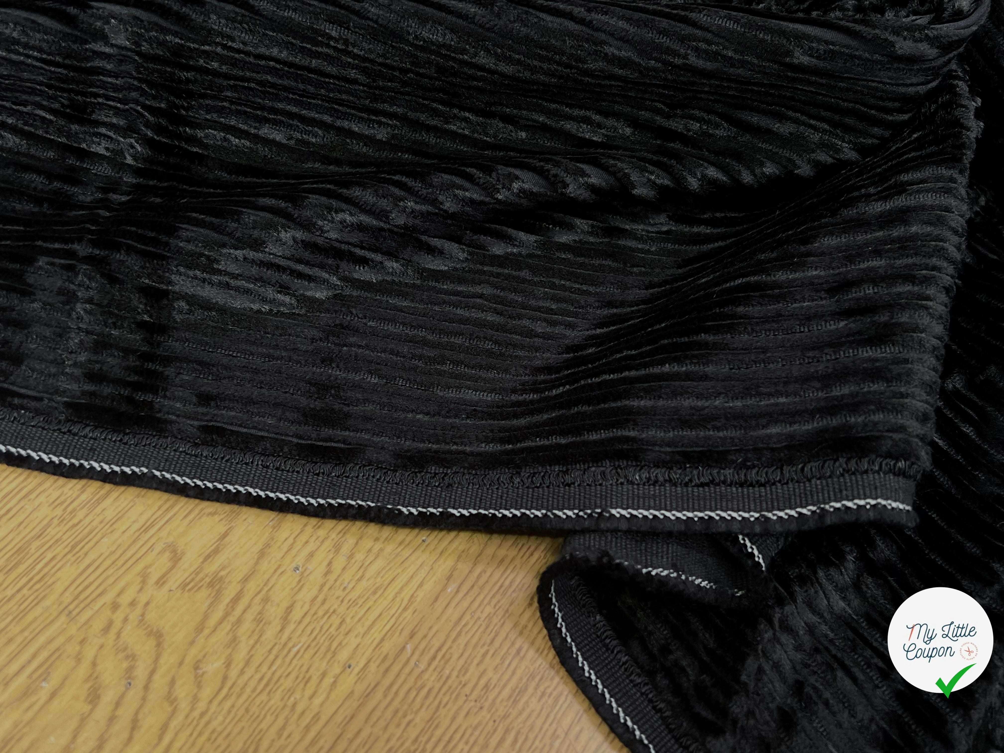 VELOURS PUEBELA NOIR 137CM 100% COTON - My Little Coupon