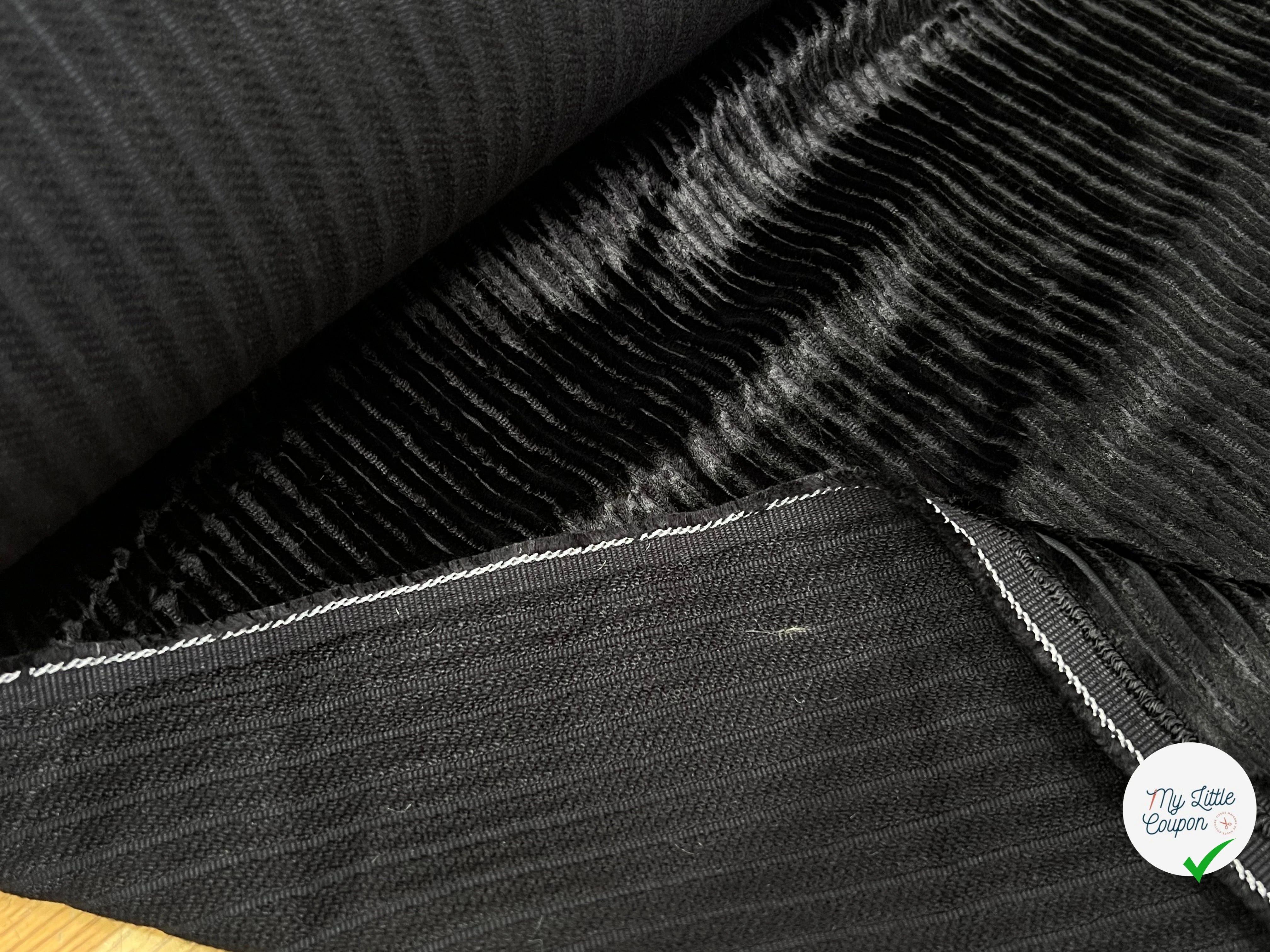 VELOURS PUEBELA NOIR 137CM 100% COTON - My Little Coupon