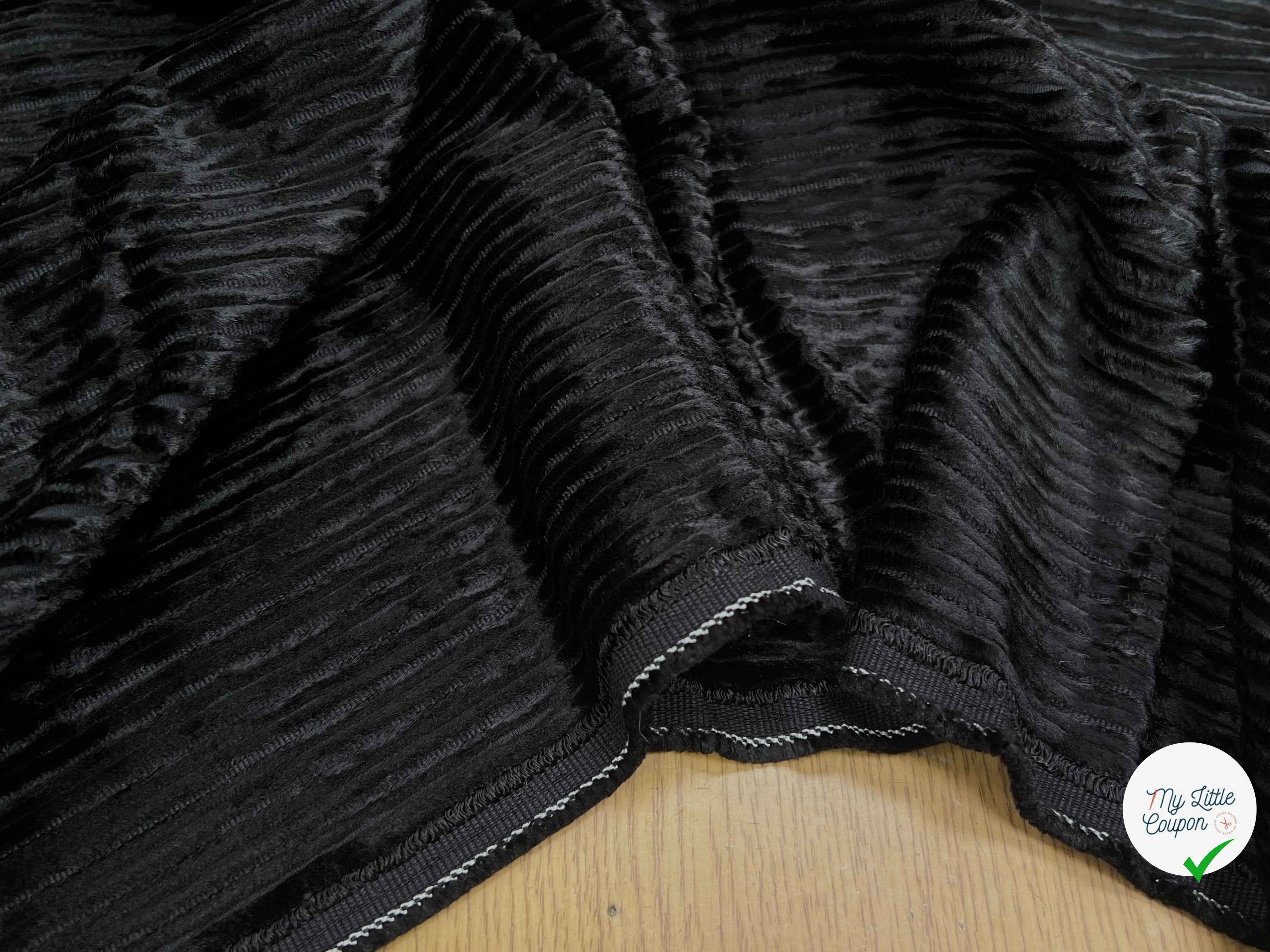 VELOURS PUEBELA NOIR 137CM 100% COTON - My Little Coupon