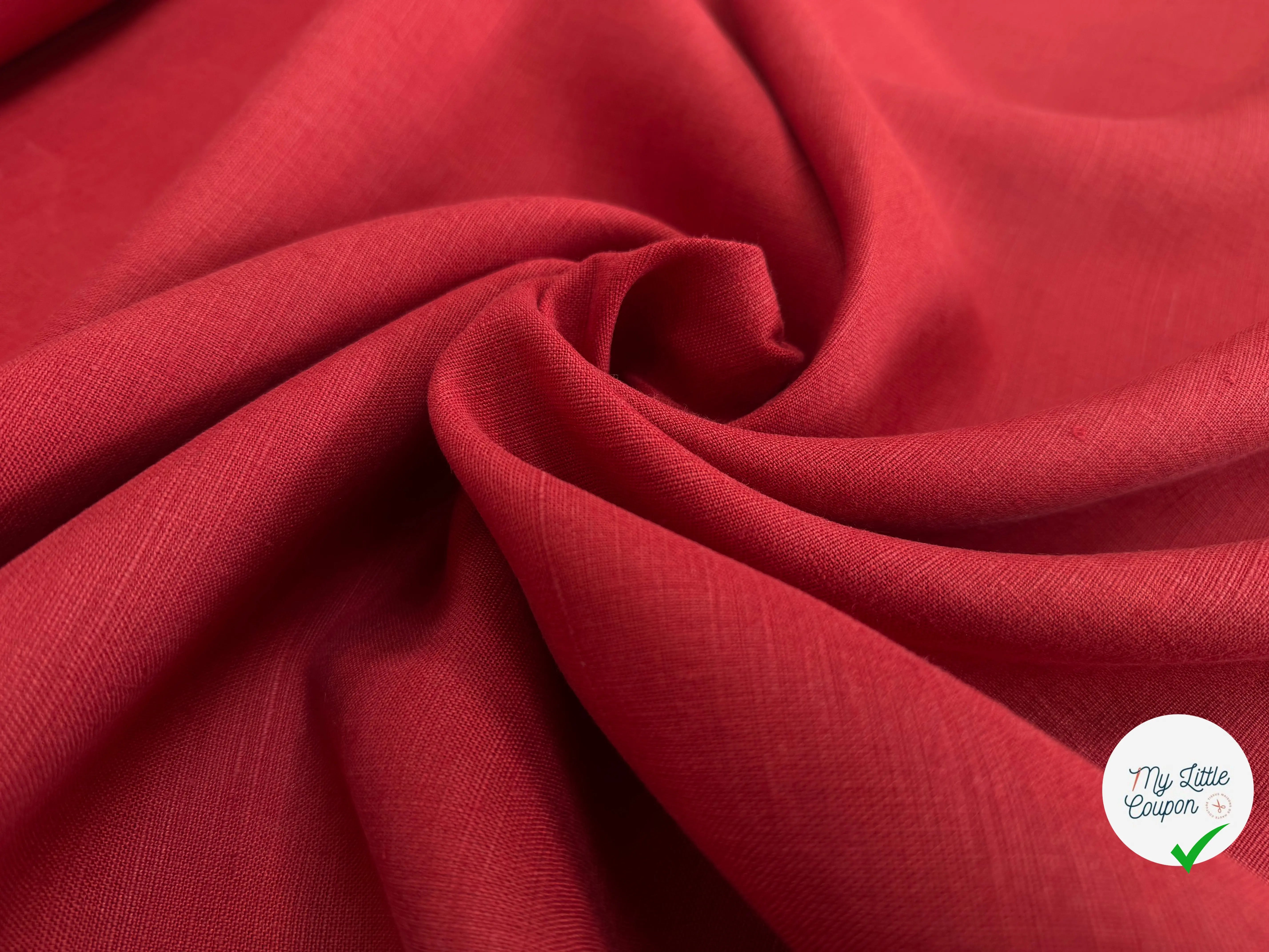 VERTICAL LINEN, Peppery Red - My Little Coupon