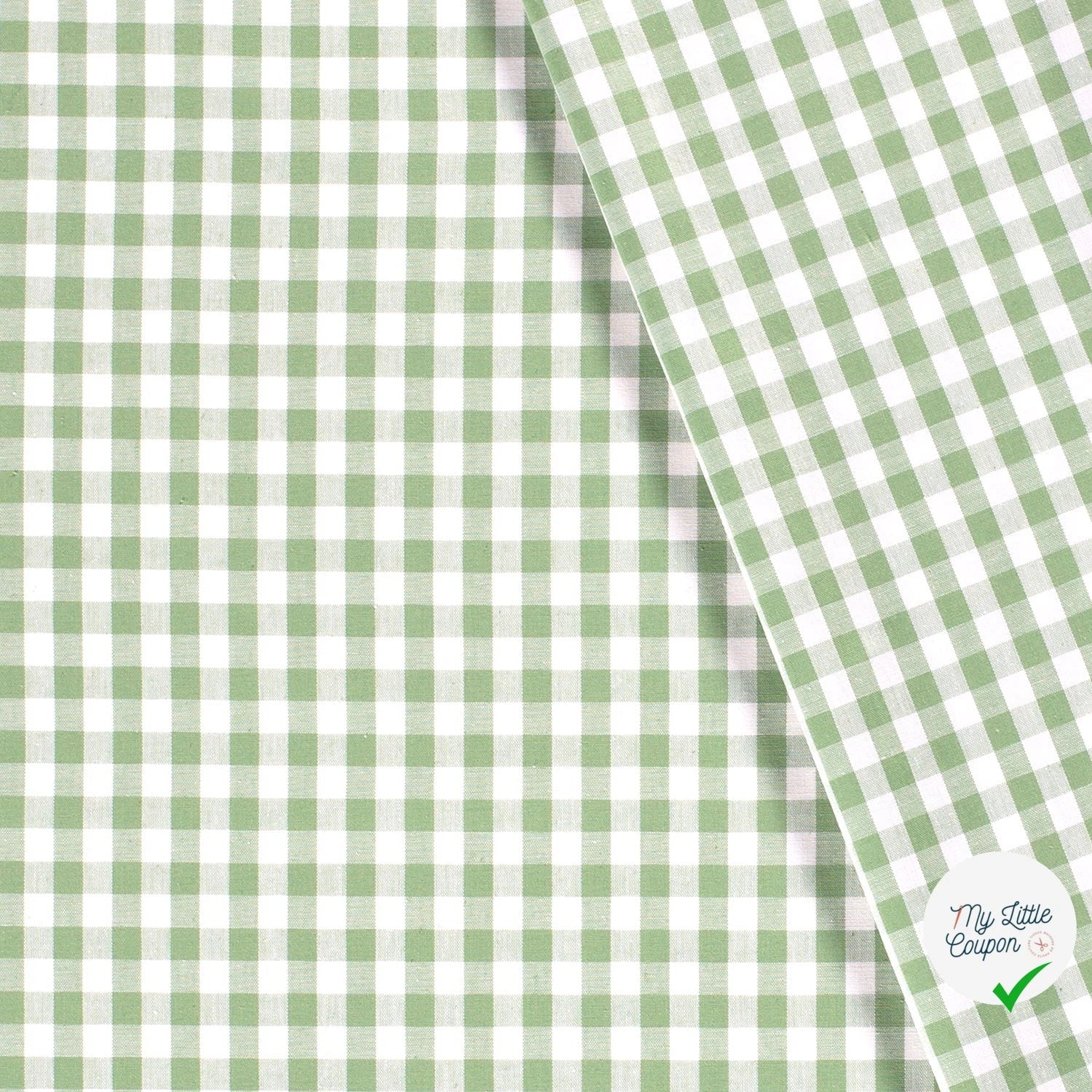 VICHY CARREAUX MOYENS COTON MENTHE - My Little Coupon