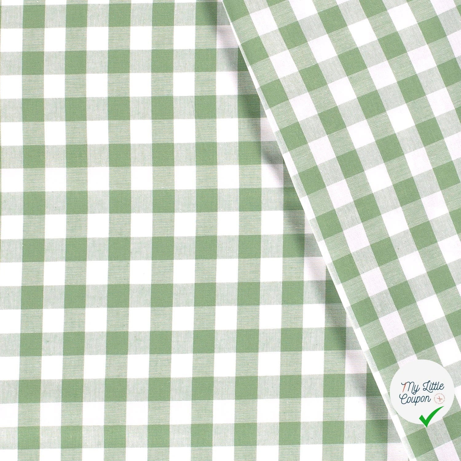 VICHY GROS CARREAUX COTON MENTHE - My Little Coupon