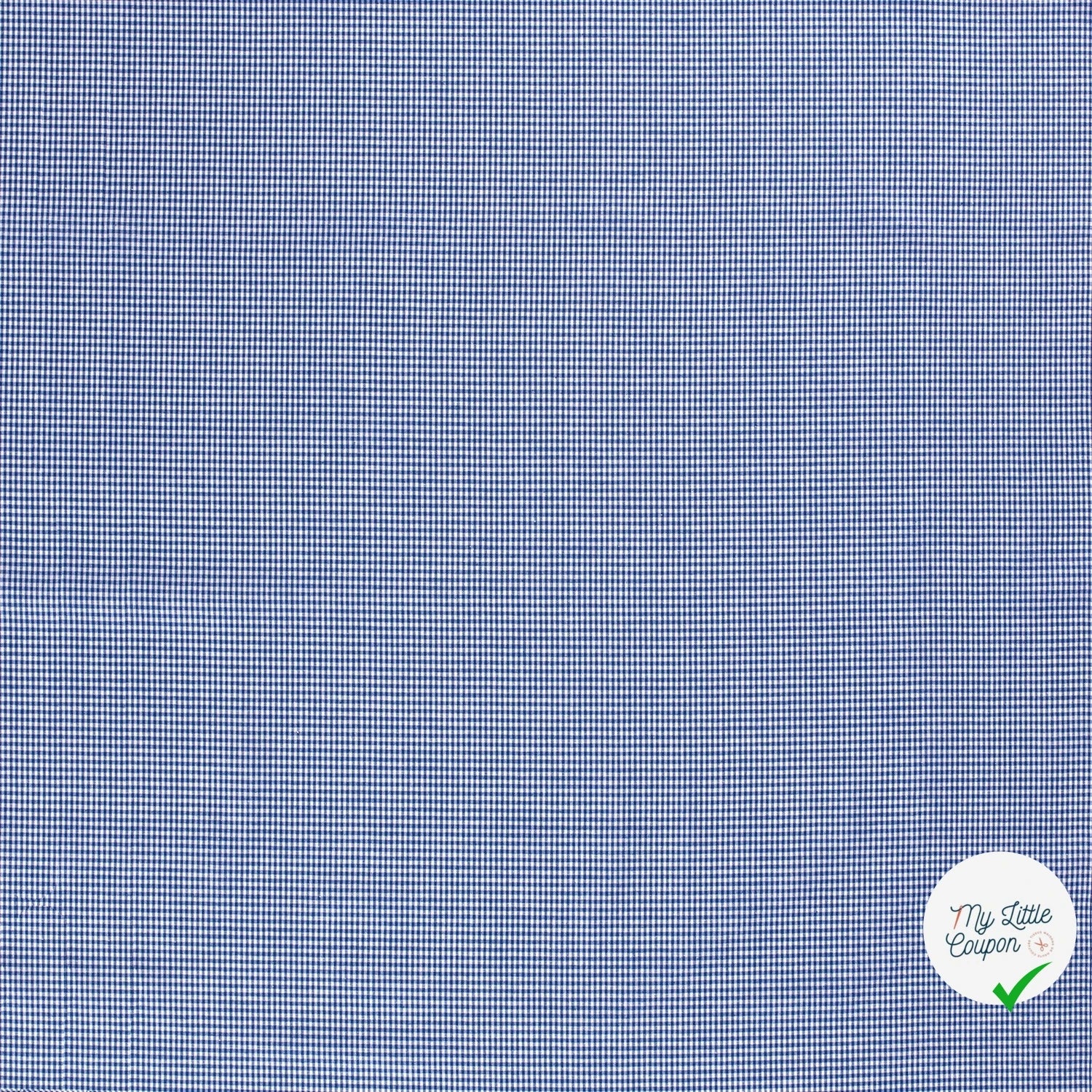 VICHY MINI CARREAUX COTON COBALT - My Little Coupon