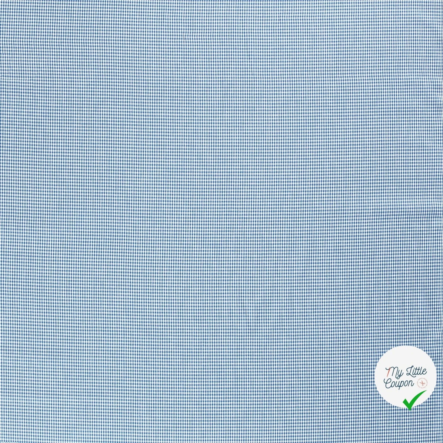 VICHY MINI CARREAUX COTON INDIGO - My Little Coupon