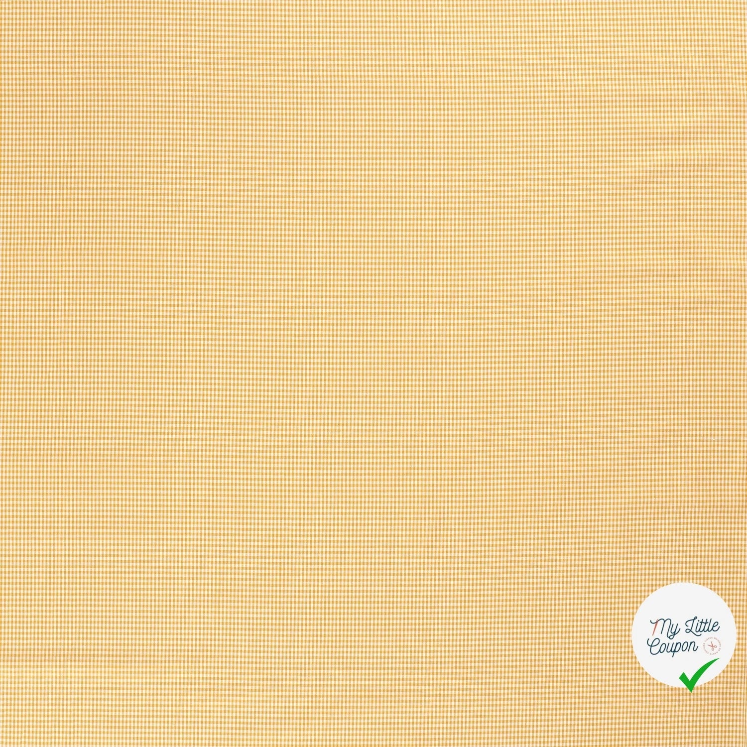 VICHY MINI CARREAUX COTON OCRE - My Little Coupon