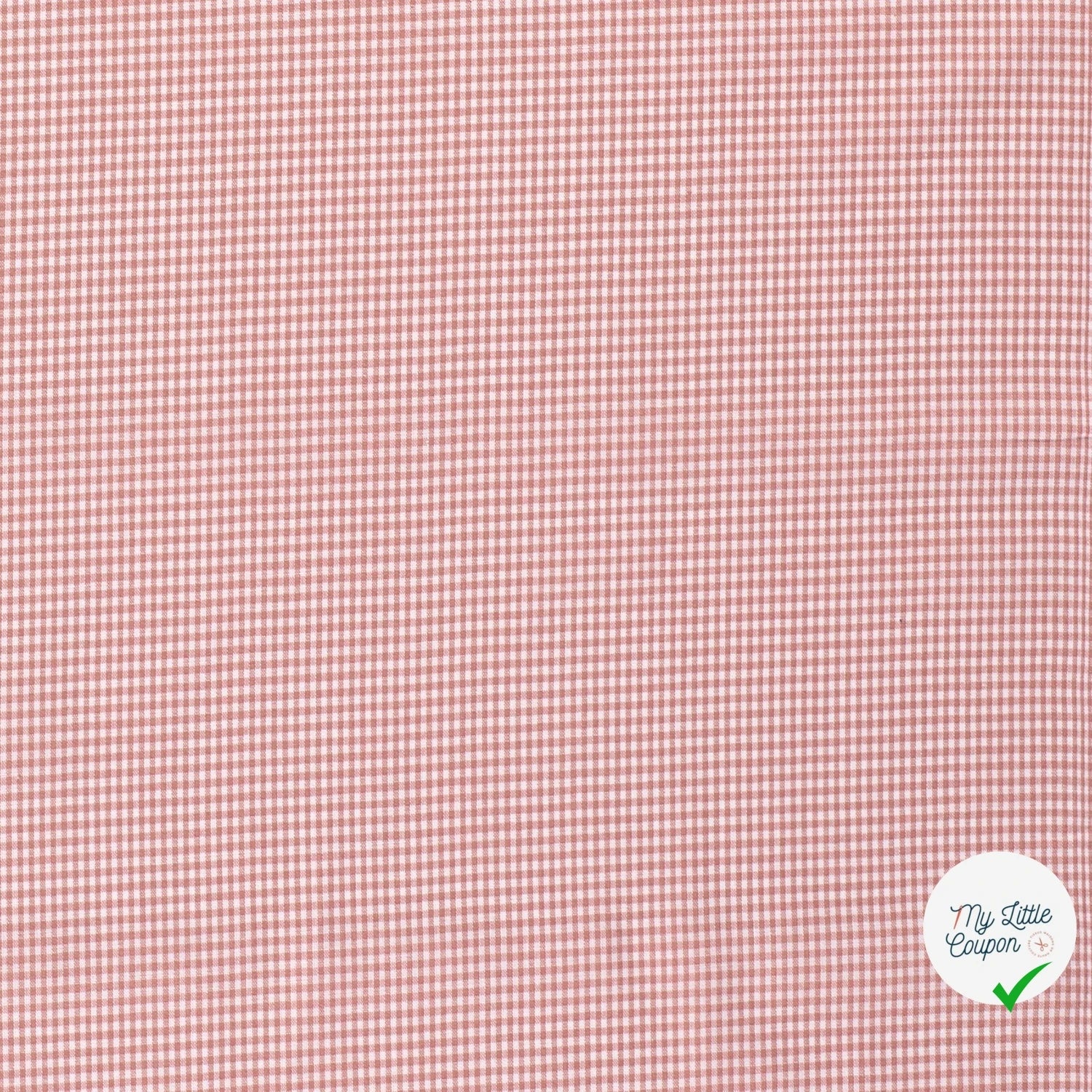 VICHY MINI CARREAUX COTON ROSE CHOCO - My Little Coupon