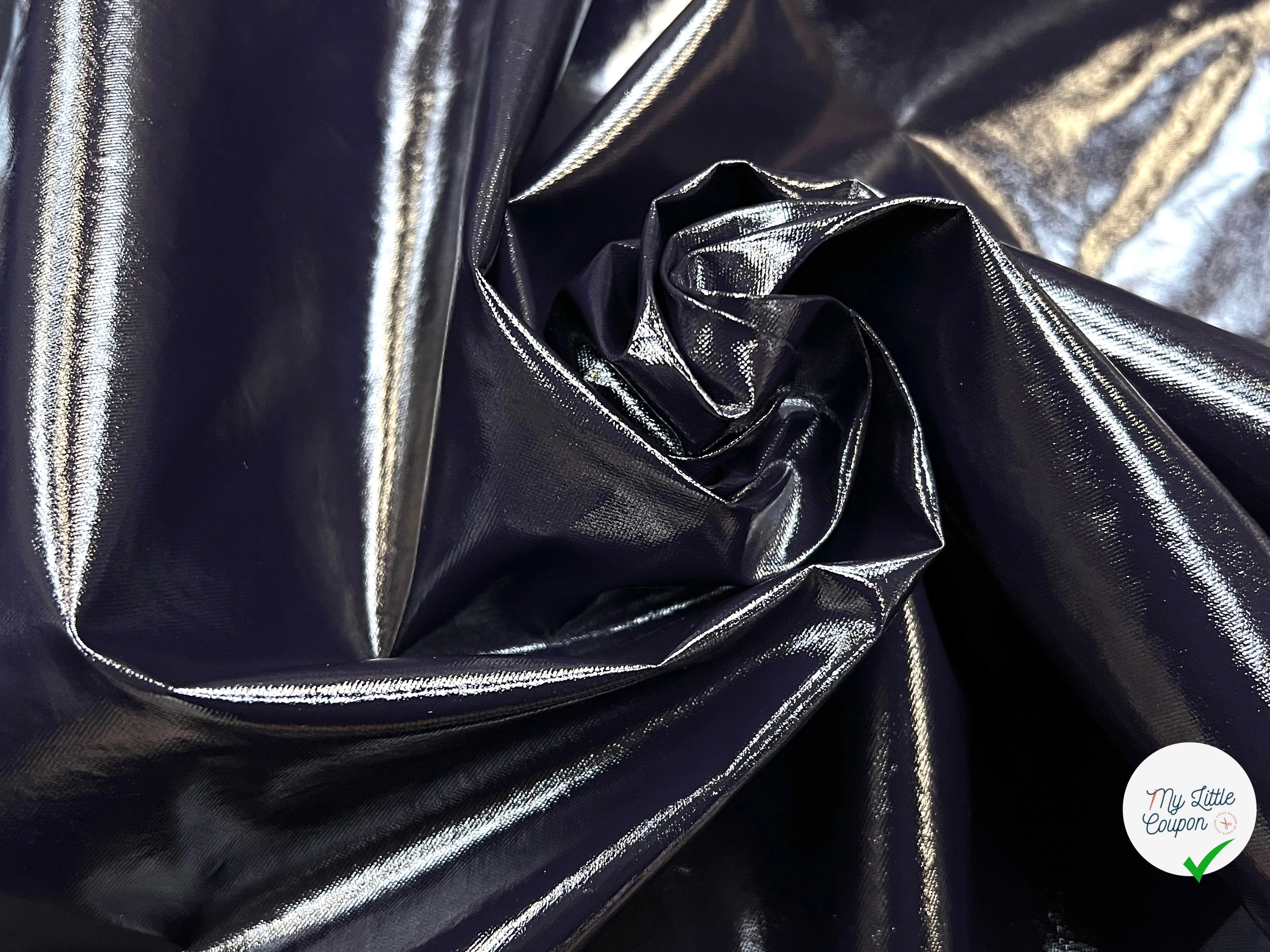 VINYL CONTRECOLLÉ 57% VISCOSE ET 35% LIN BLEU NUIT - My Little Coupon