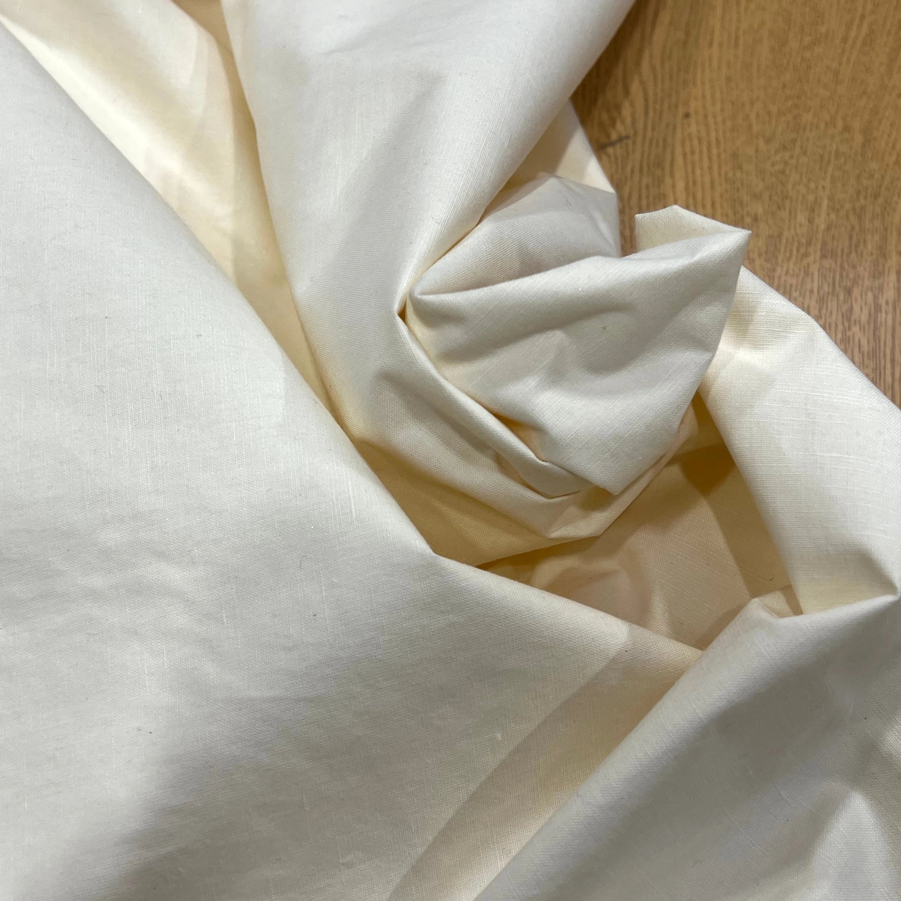VINYL CONTRECOLLÉ ÉCRU VANILLE 50% COTON 130CM - My Little Coupon
