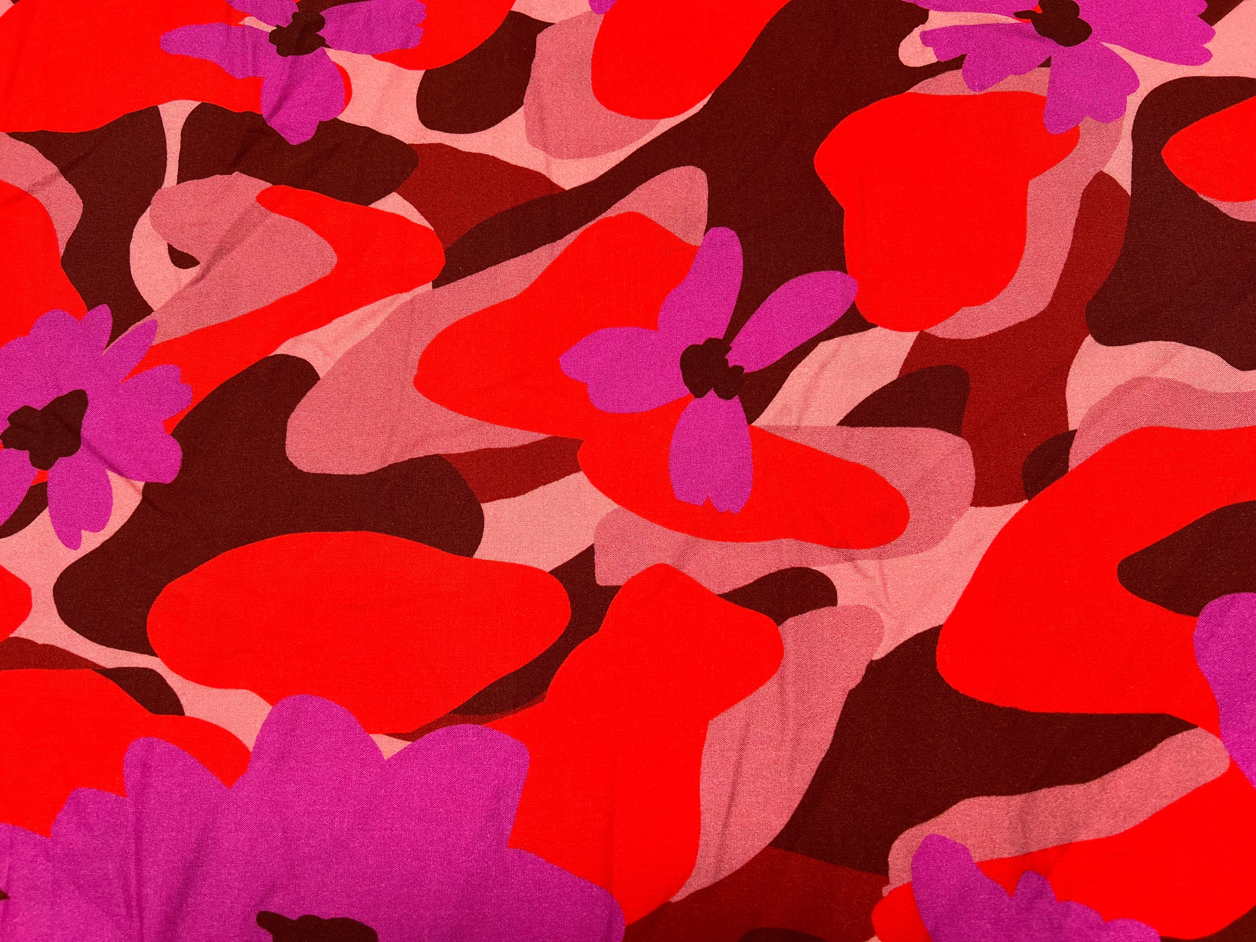 VISCOSE AIMAEL ROUGE / VIOLET - My Little Coupon