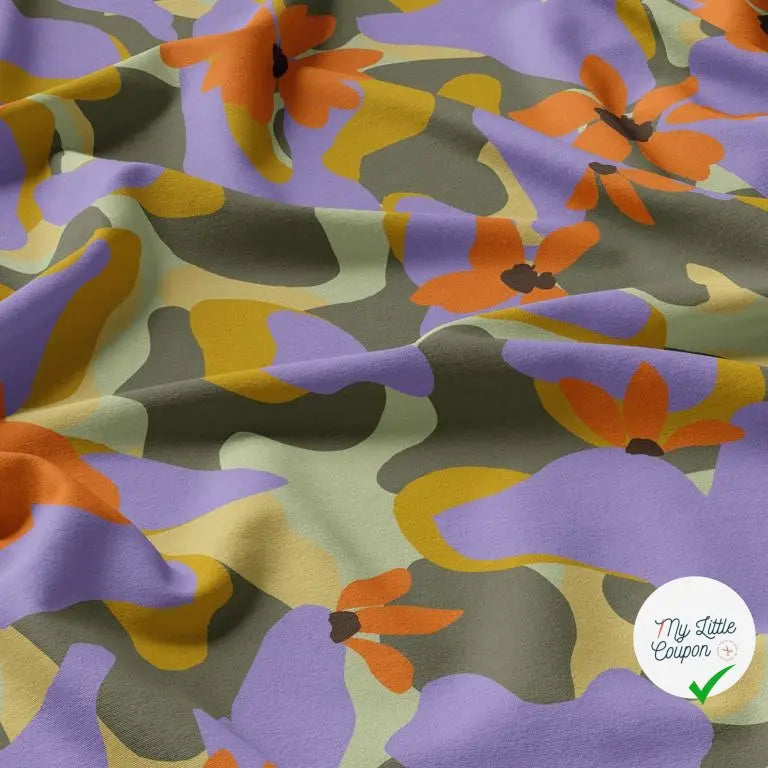 VISCOSE AIMEE VERT / ORANGE 2B 2PAP 150 - My Little Coupon