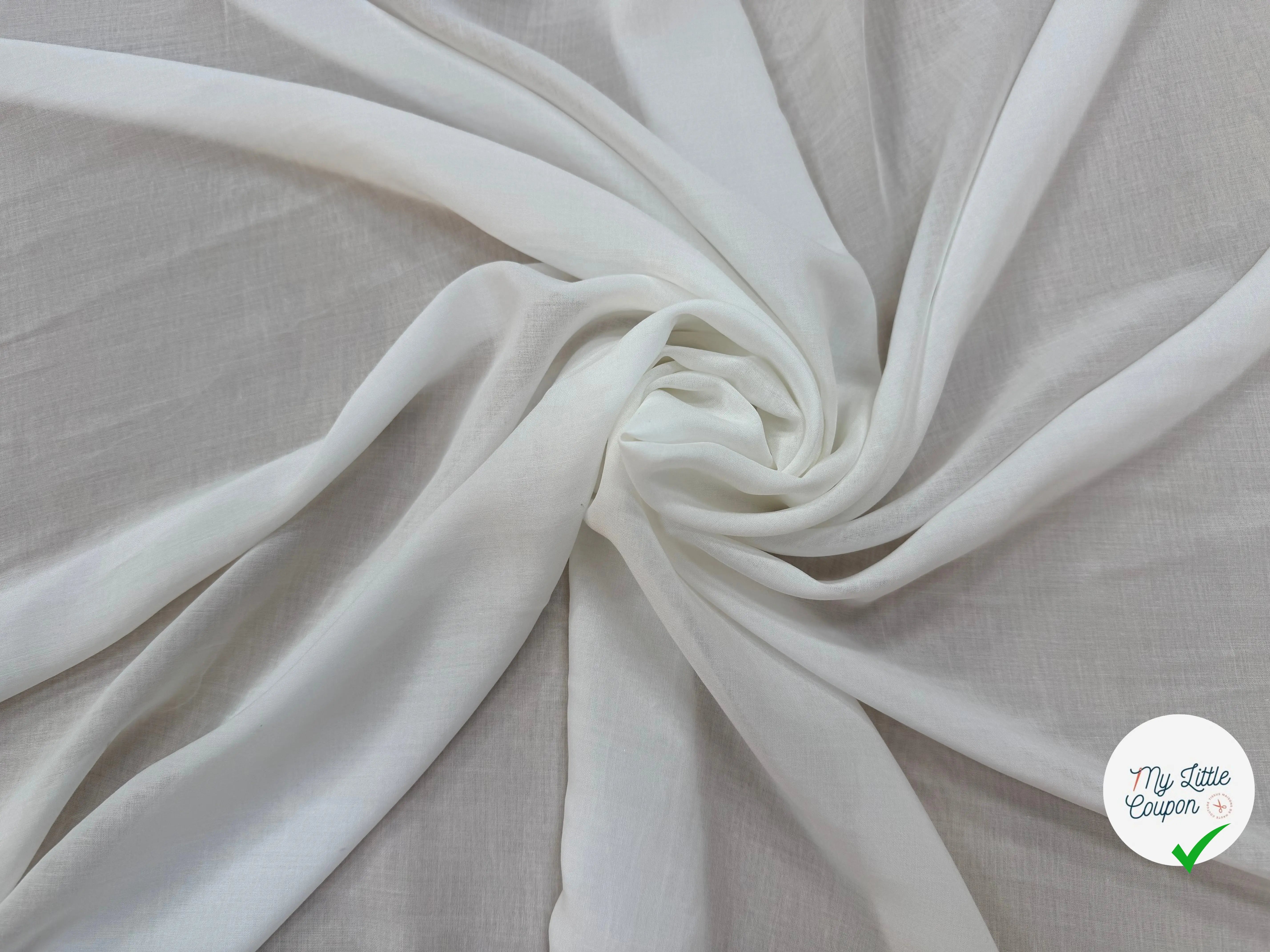 VISCOSE BLANC UNI - My Little Coupon