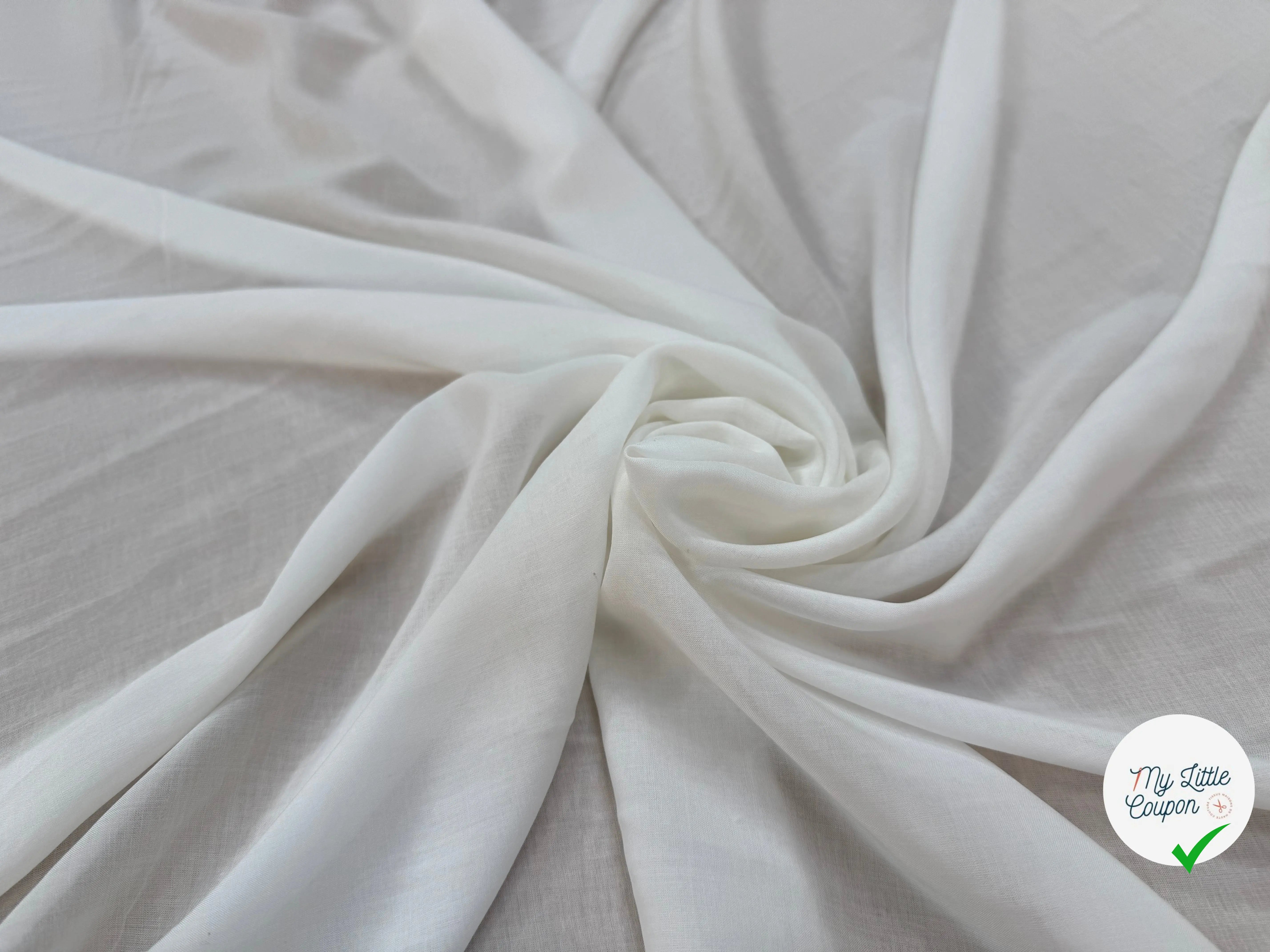 VISCOSE BLANC UNI - My Little Coupon