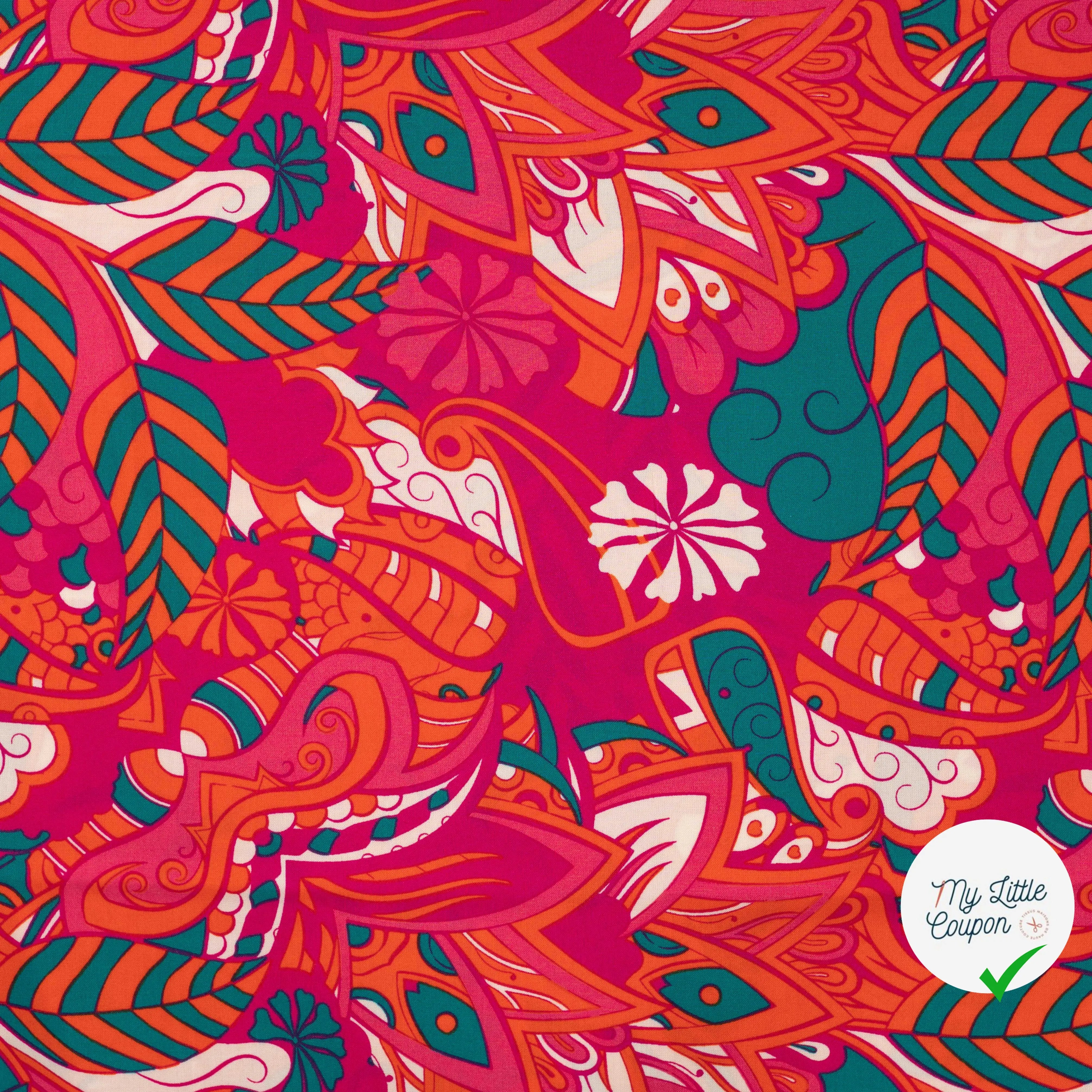 VISCOSE CHALLY FUCHSIA - My Little Coupon
