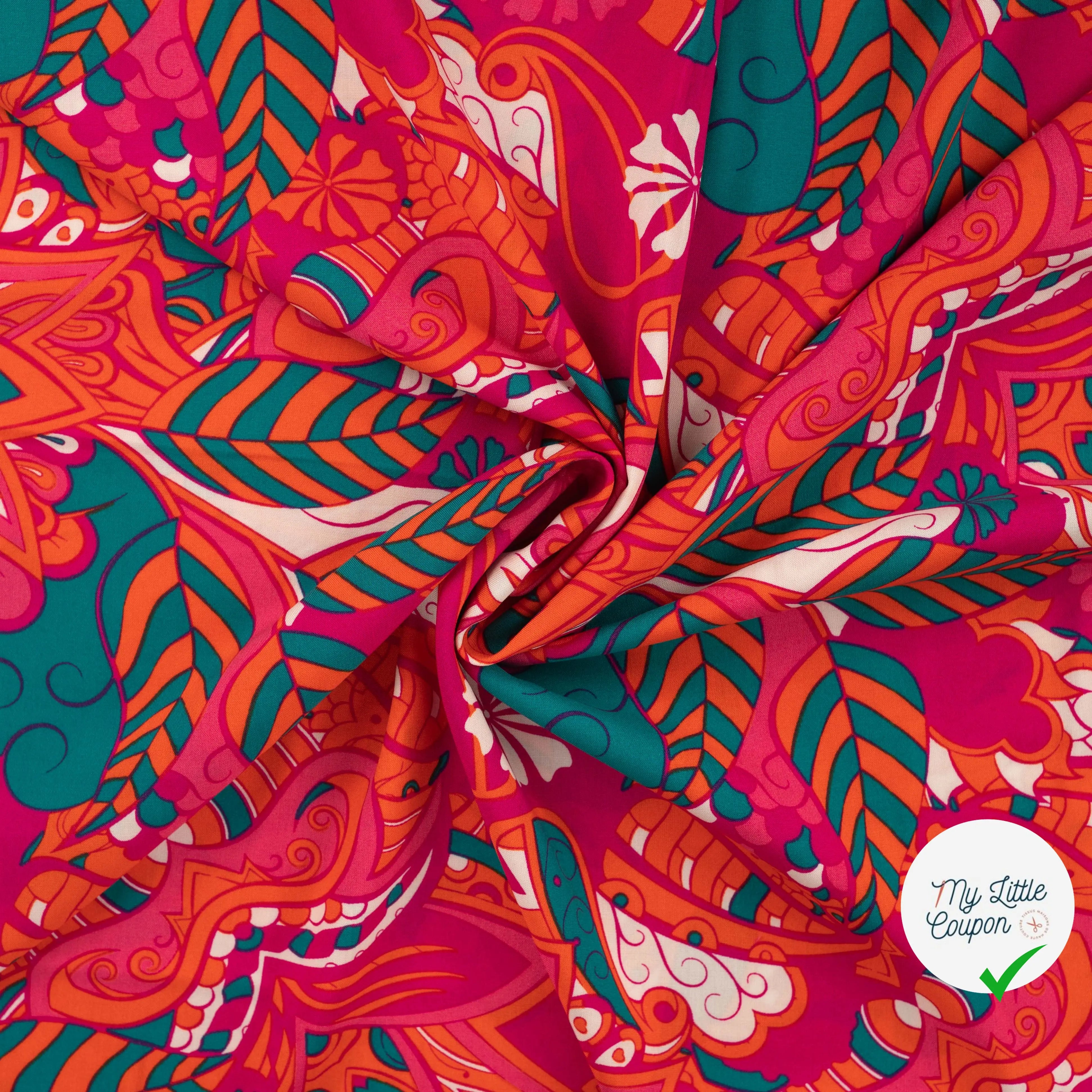 VISCOSE CHALLY FUCHSIA - My Little Coupon