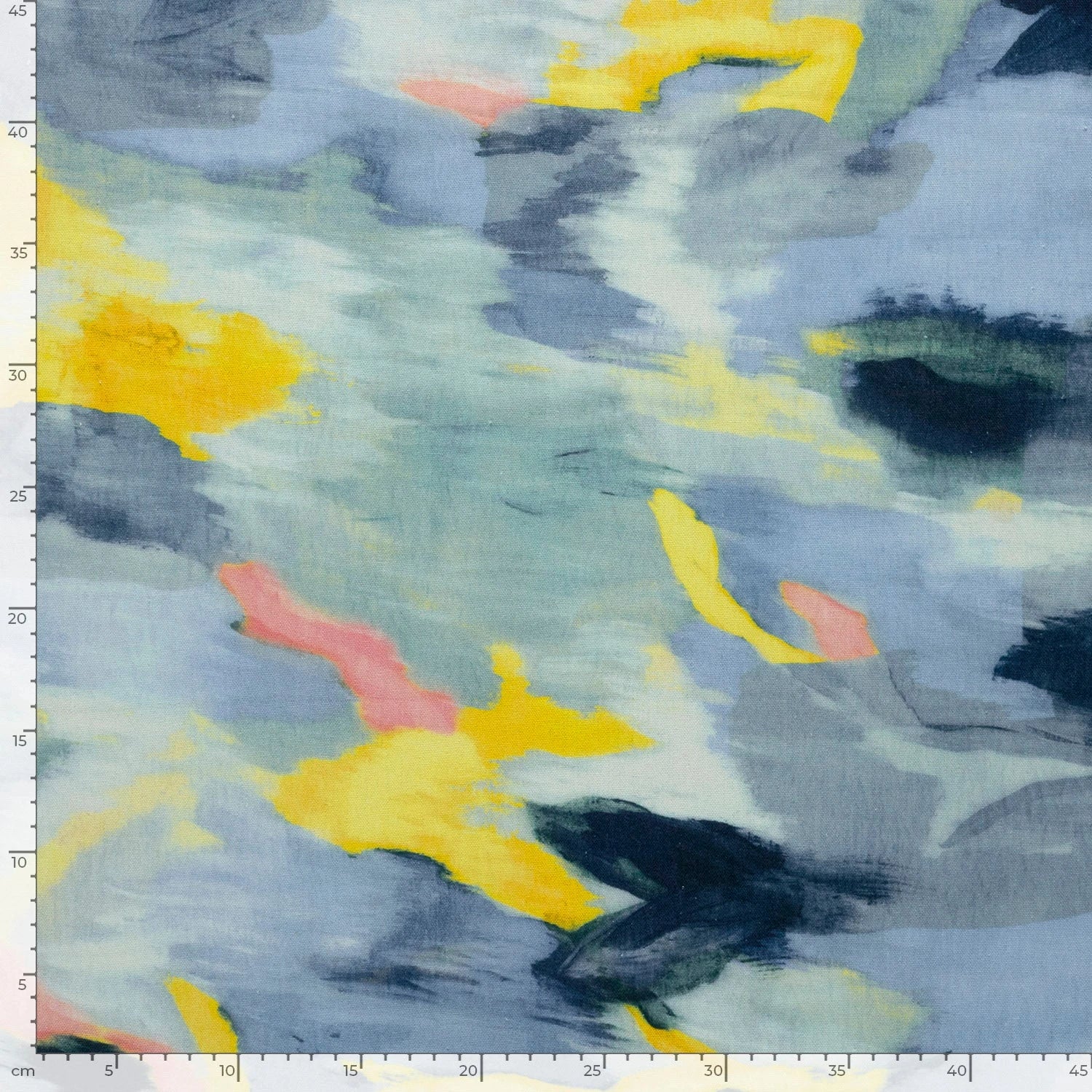 VISCOSE ET LIN ABSTRAIT BLEU CLAIR - My Little Coupon