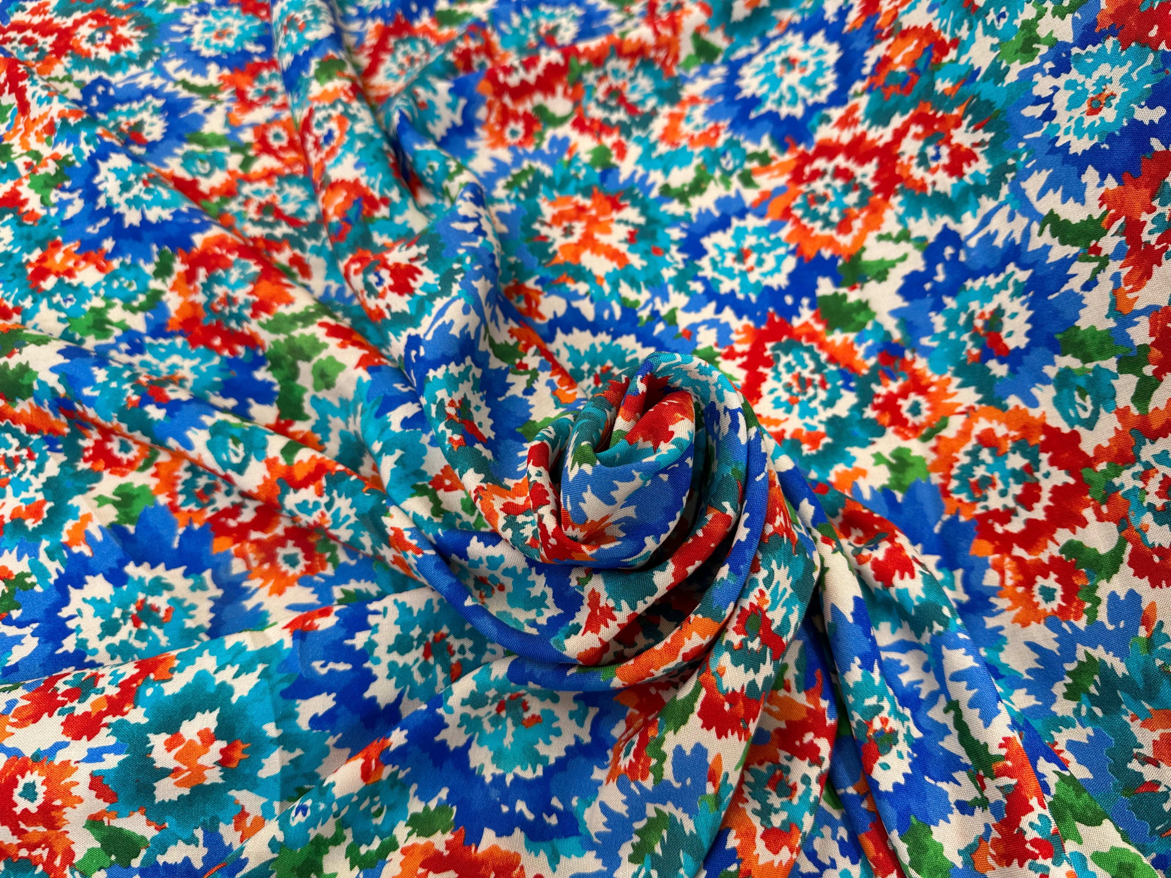 VISCOSE FLEURS DE AQUARELLE - My Little Coupon