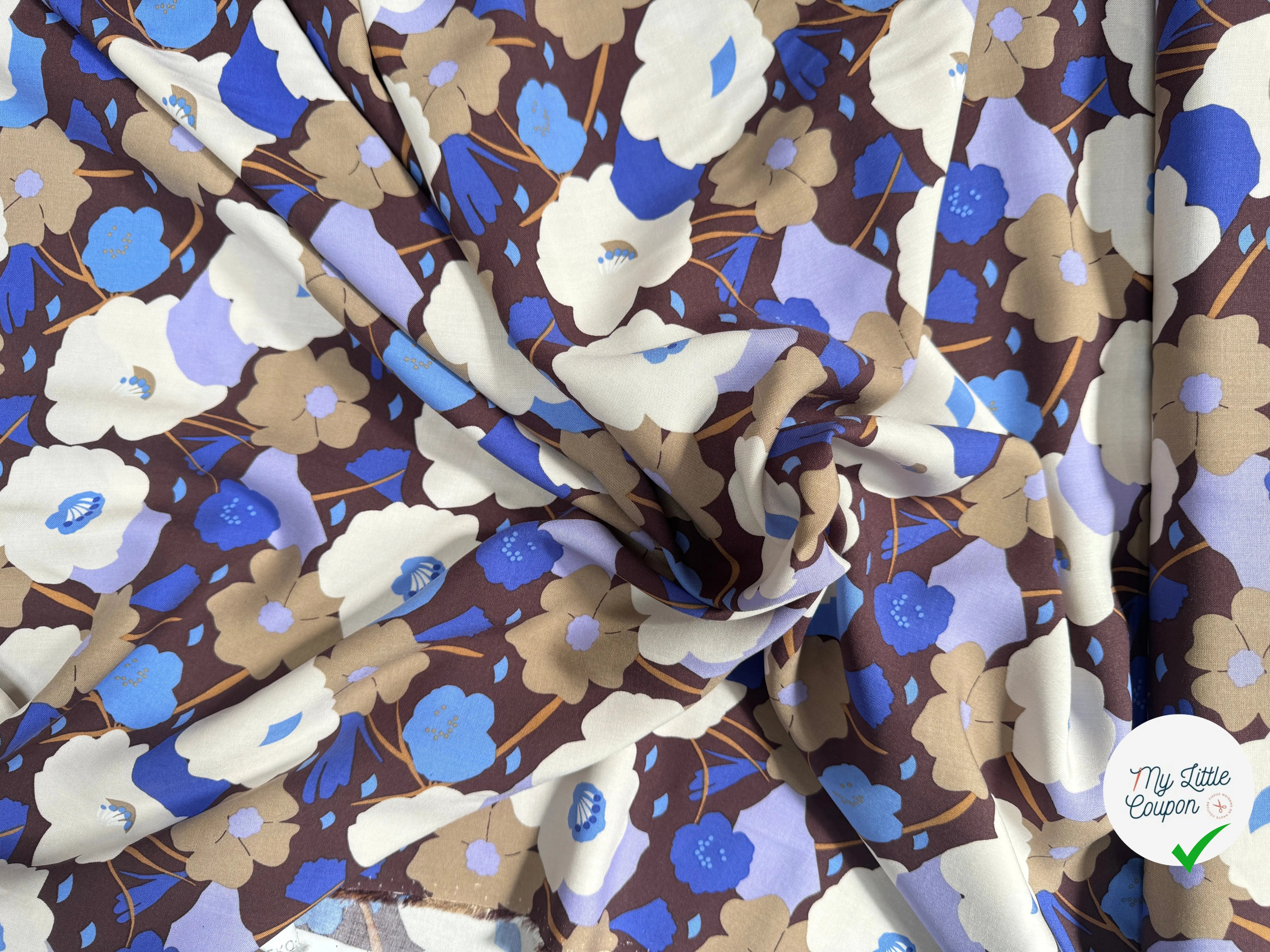 VISCOSE GEORGINA CACAO / BLEUÂ - My Little Coupon